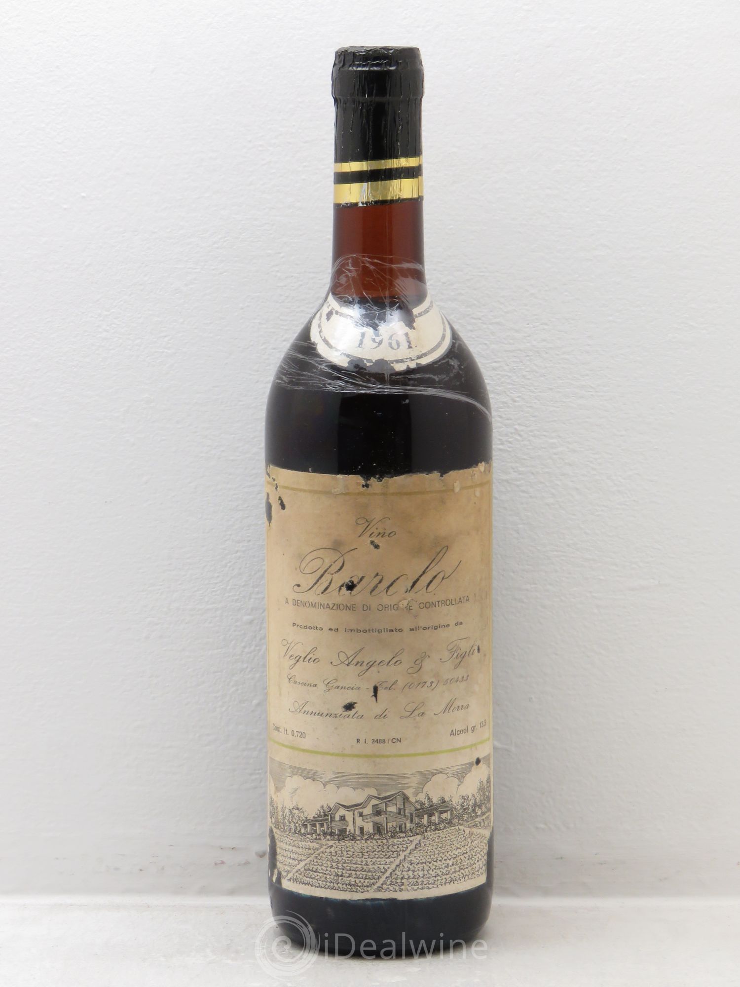 Barolo Angelo Veglio (sans prix de réserve) 1961 - Posten von 1 Flasche - 0