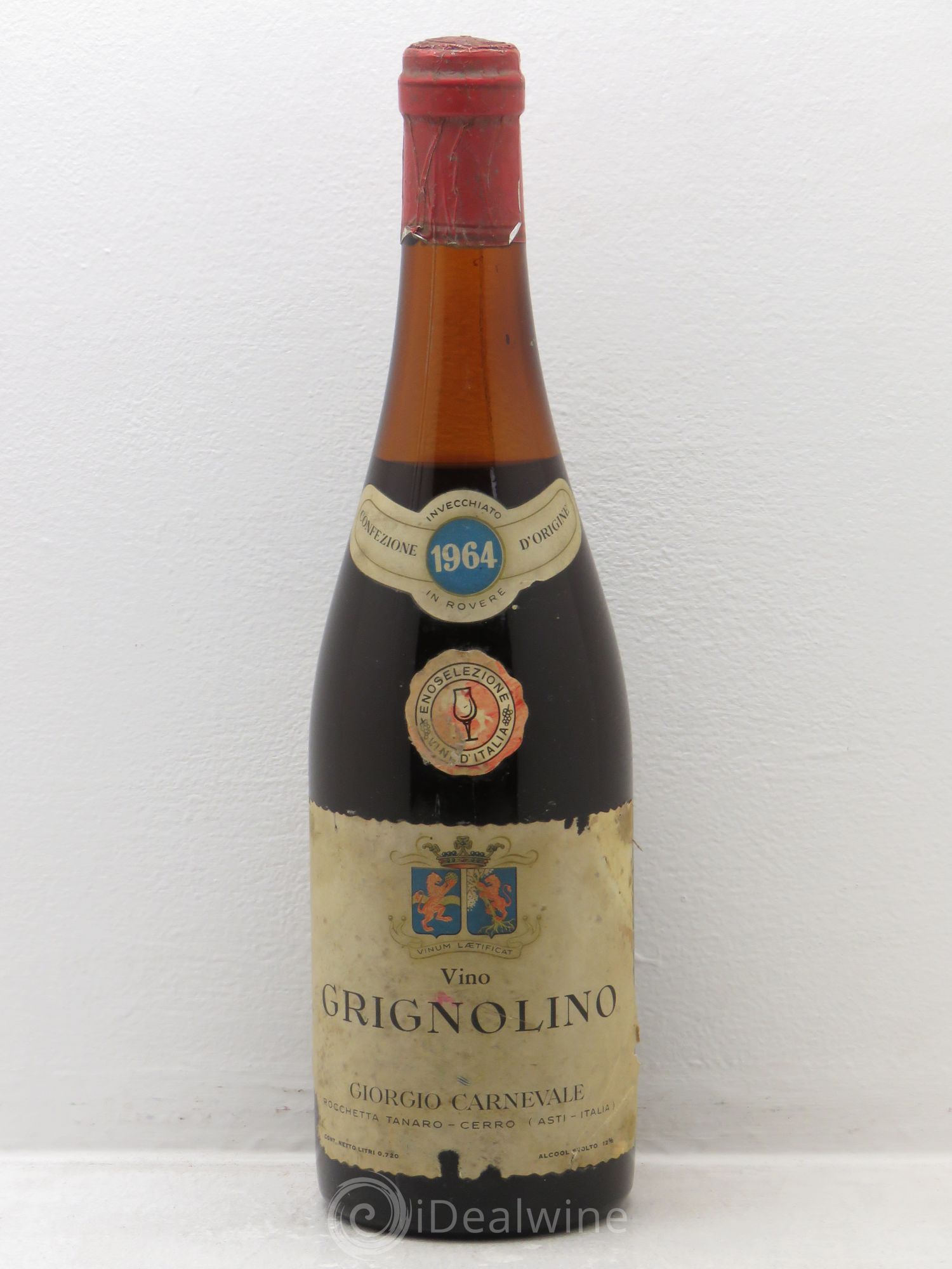 Italie Grignolino Giorgio Carnevale (sans prix de réserve) 1964 - Posten von 1 Flasche - 0