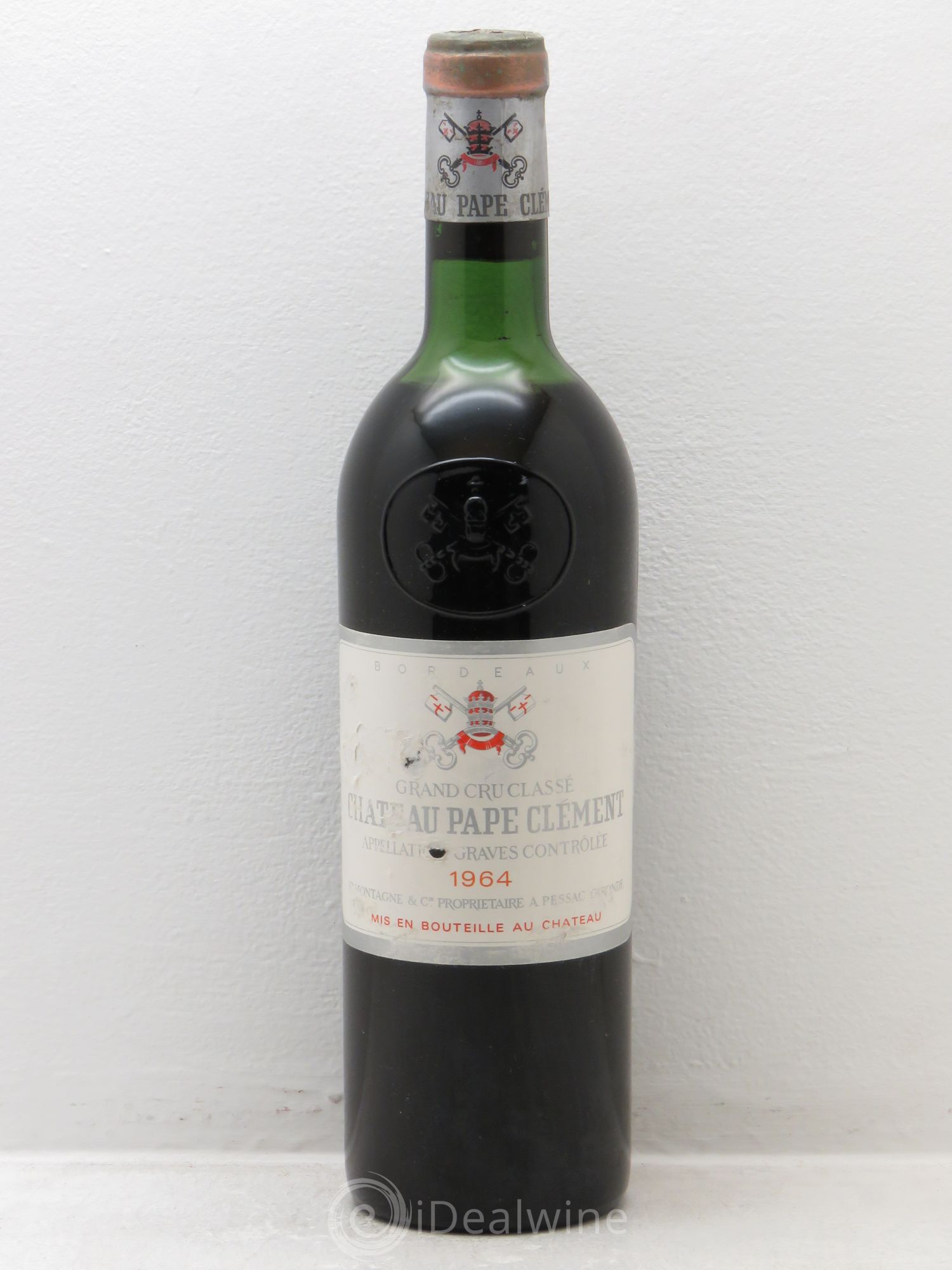 Château Pape Clément Cru Classé de Graves (sans prix de réserve) 1964 - Lot de 1 bouteille - 0