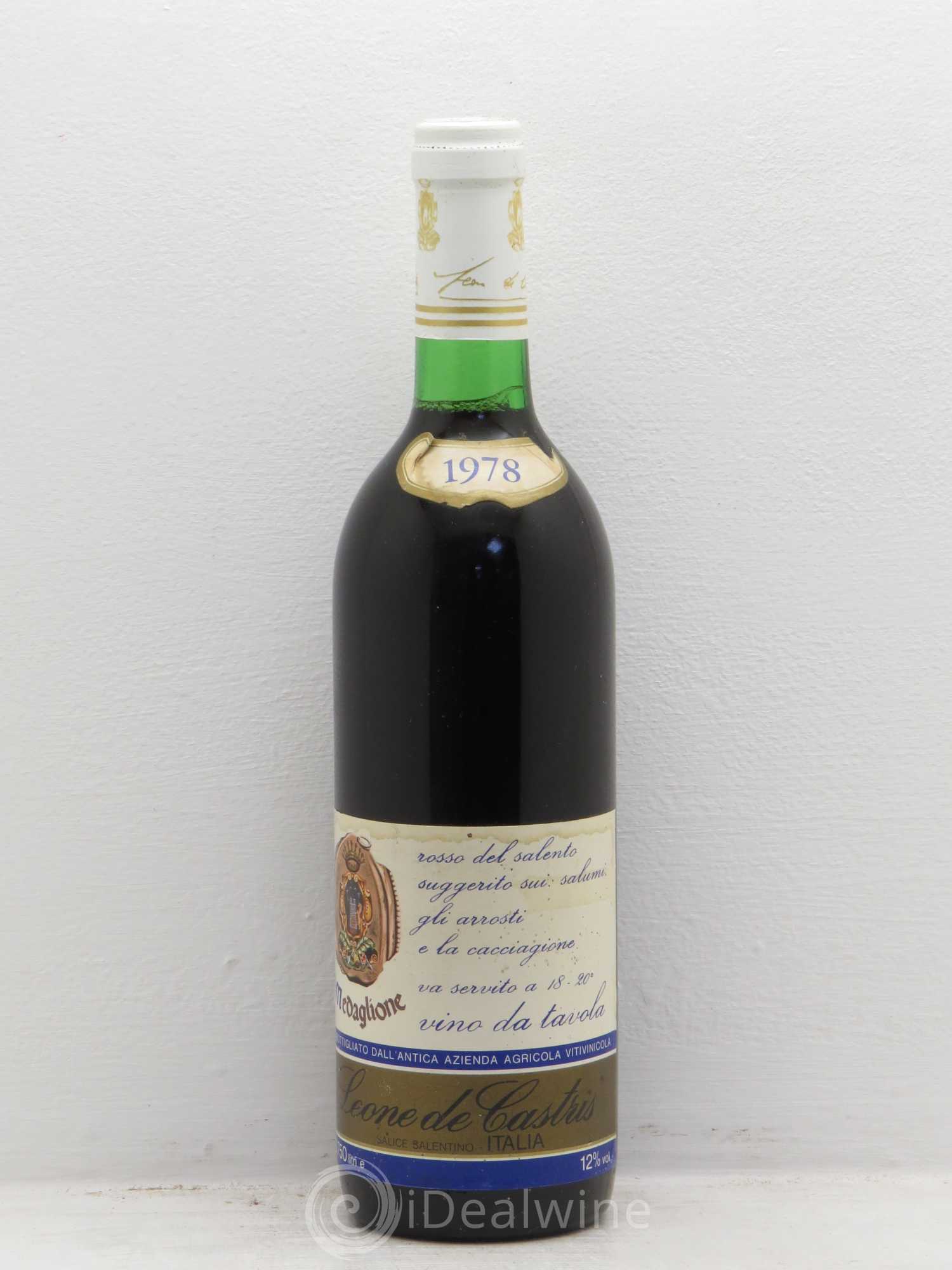 Italie Il Medaglione Rosso Salento Leone de Castris (sans prix de réserve) 1978 - Posten von 1 Flasche - 0