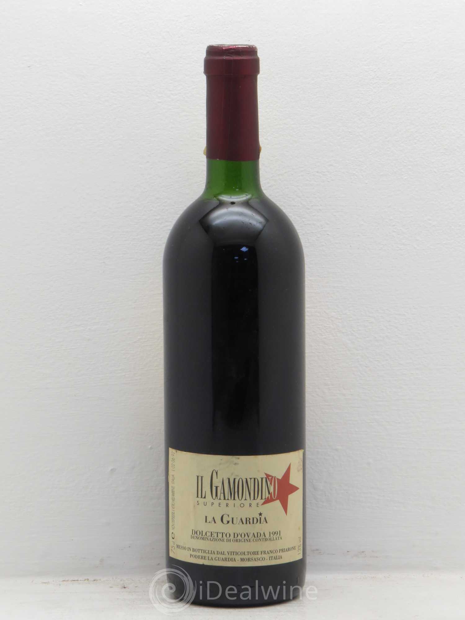 Dolcetto d'Alba DOC d'Ovada Il Gamondino La Gardia (sans prix de réserve) 1991 - Posten von 1 Flasche - 0