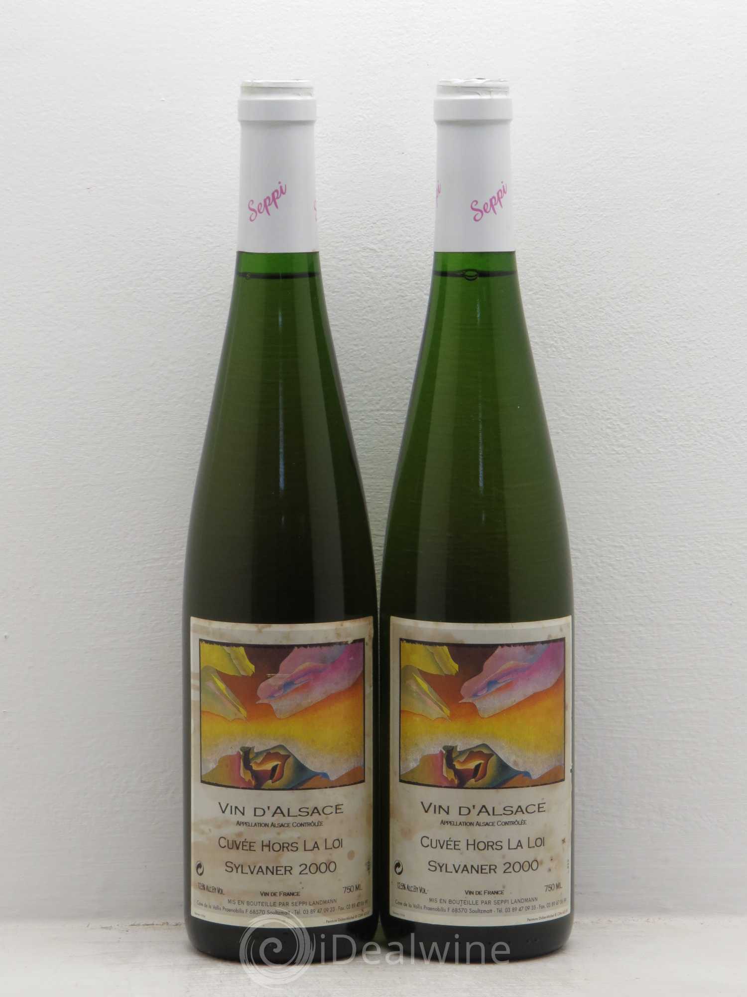 Sylvaner Cuvée Hors la Loi Seppi (sans prix de réserve) 2000 - Posten von 2 Flaschen - 0