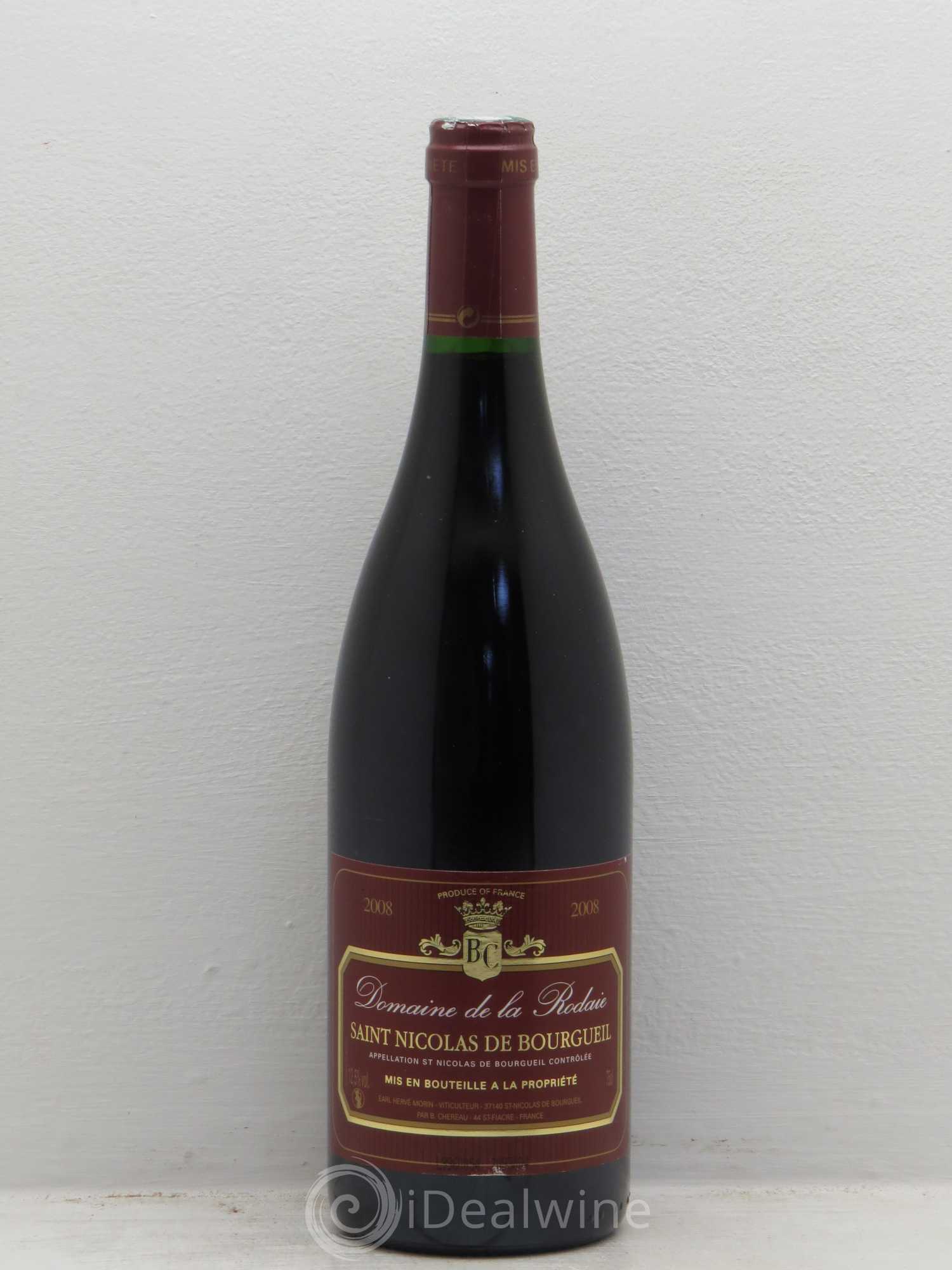 Saint-Nicolas de Bourgueil Domaine de la Rodaie (sans prix de réserve) 2008 - Posten von 1 Flasche - 0