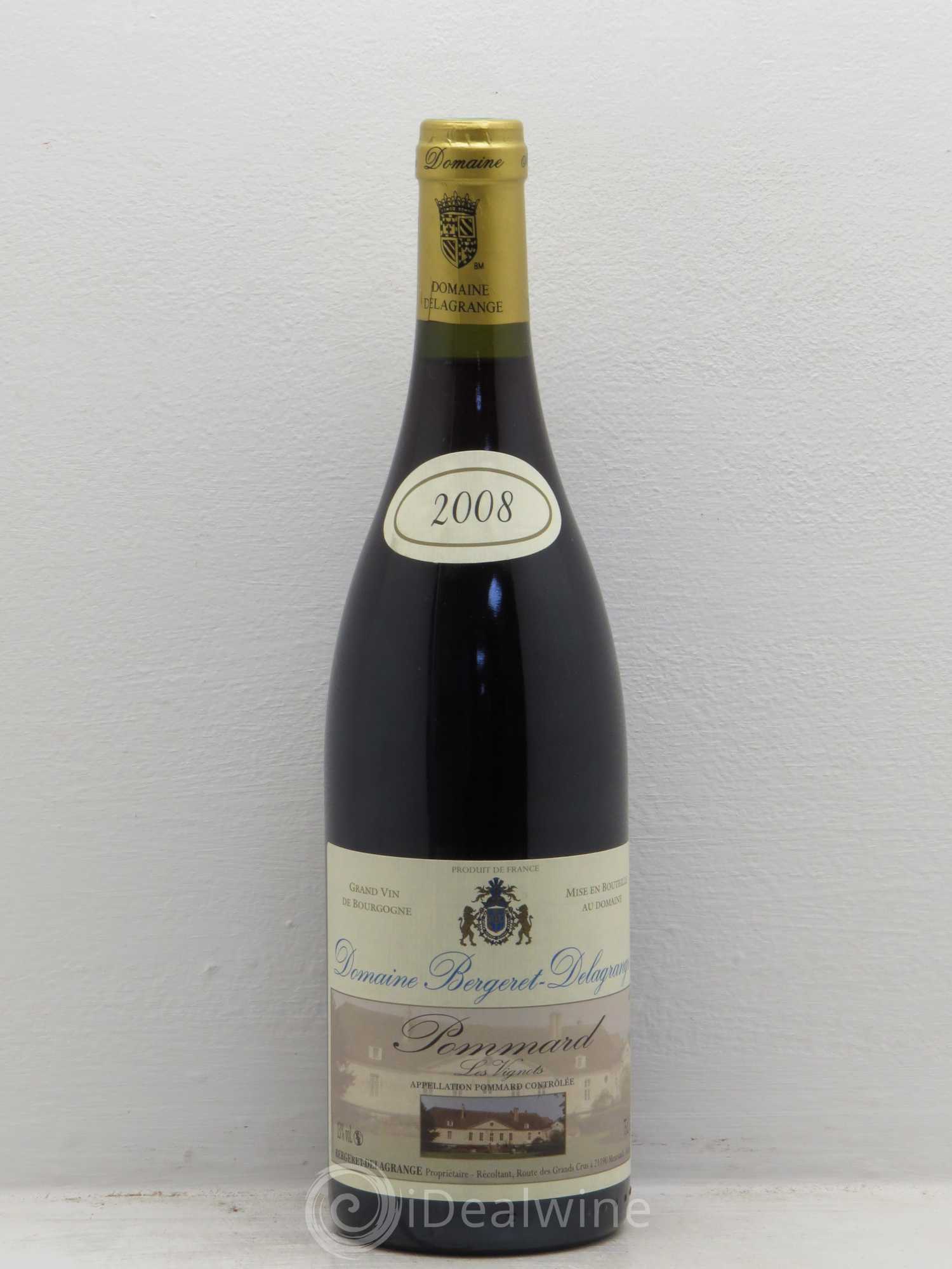 Pommard Les Vignots Bergeret Delagrange (sans prix de réserve) 2008 - Posten von 1 Flasche - 0
