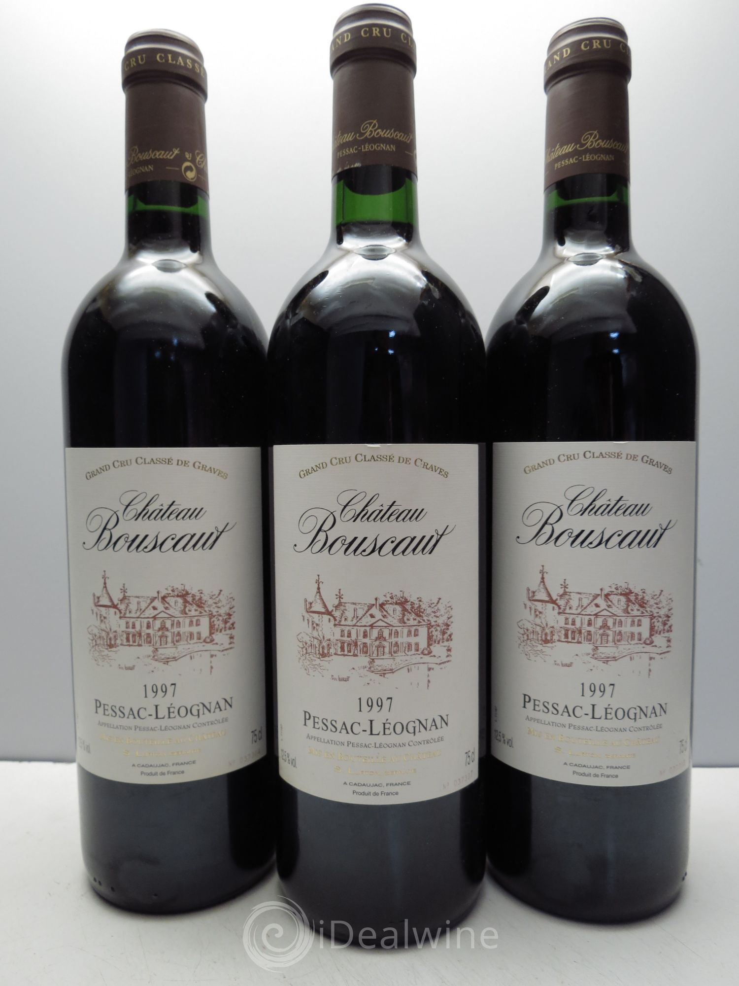 Château Bouscaut Cru Classé de Graves 1997 - Lot de 3 bouteilles - 0
