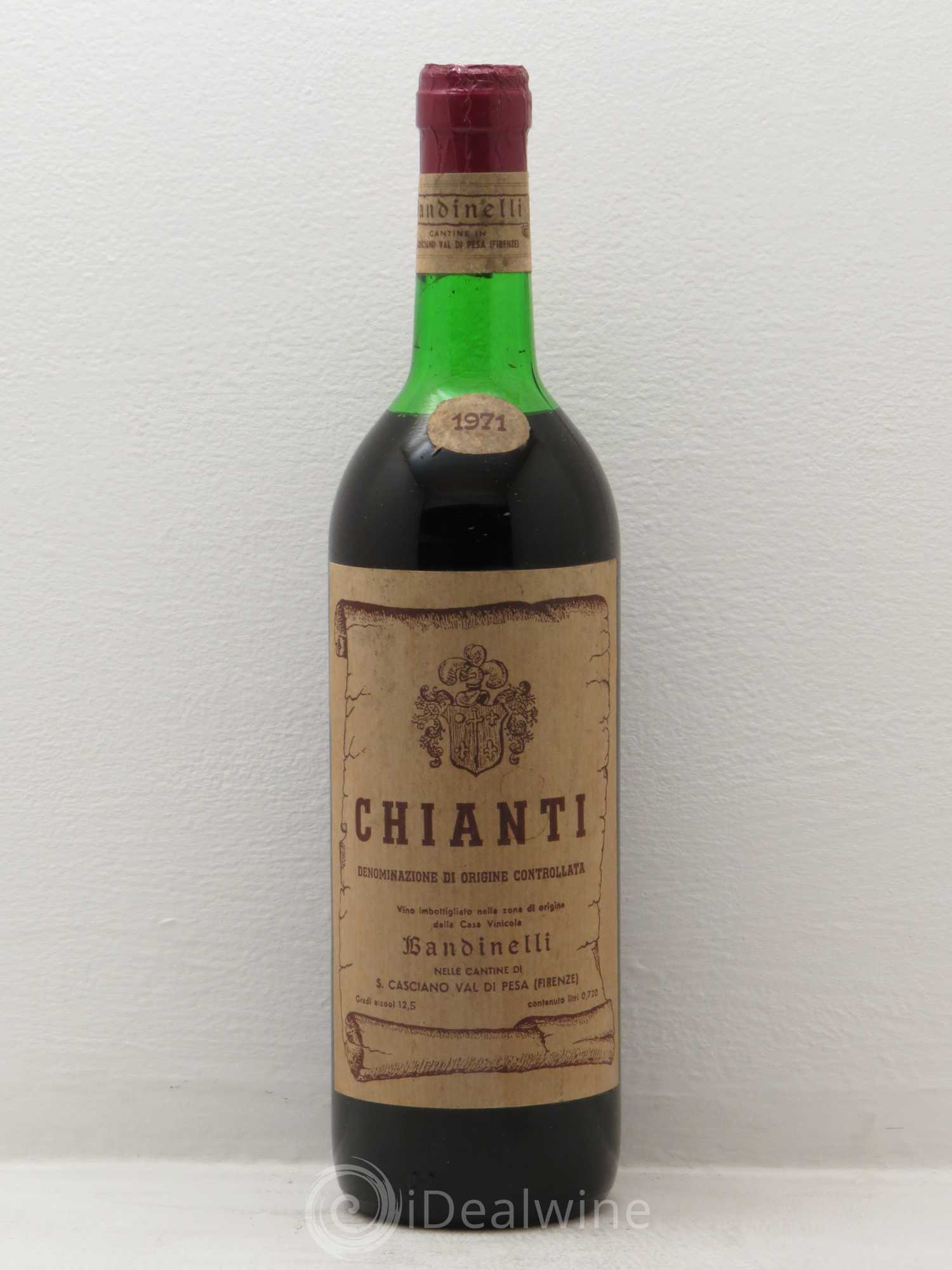 Chianti DOCG Bandinelli (sans prix de réserve) 1971 - Posten von 1 Flasche - 0