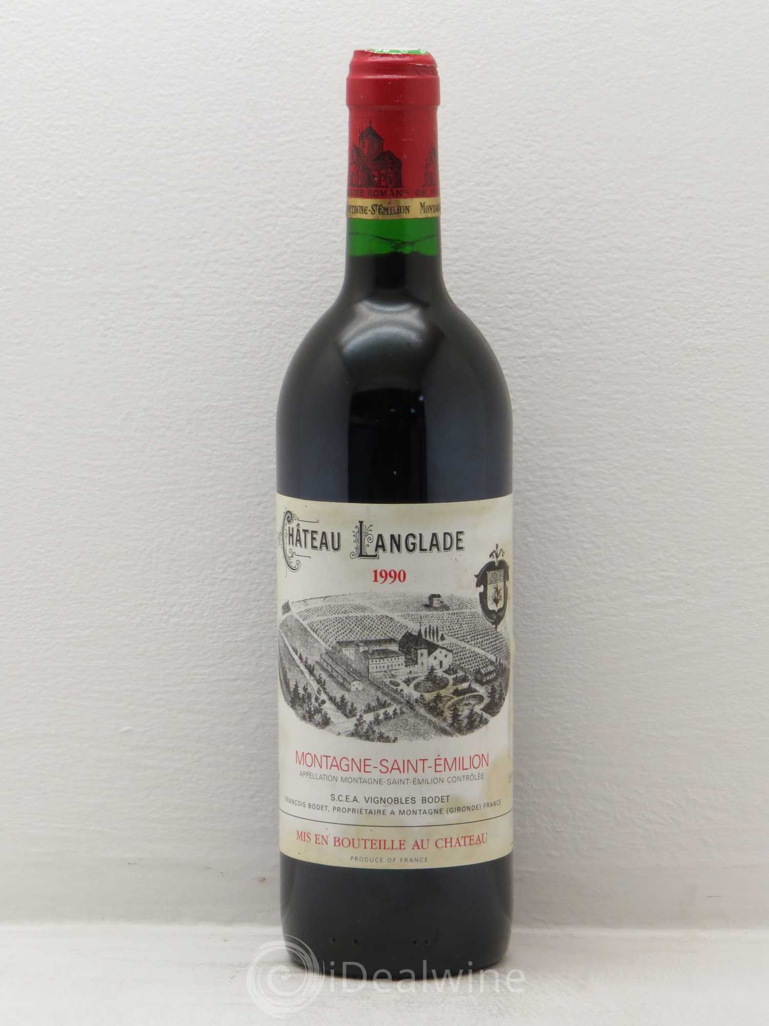 Montagne Saint-Émilion Chateau Langlade (sans prix de réserve) 1990 - Posten von 1 Flasche - 0