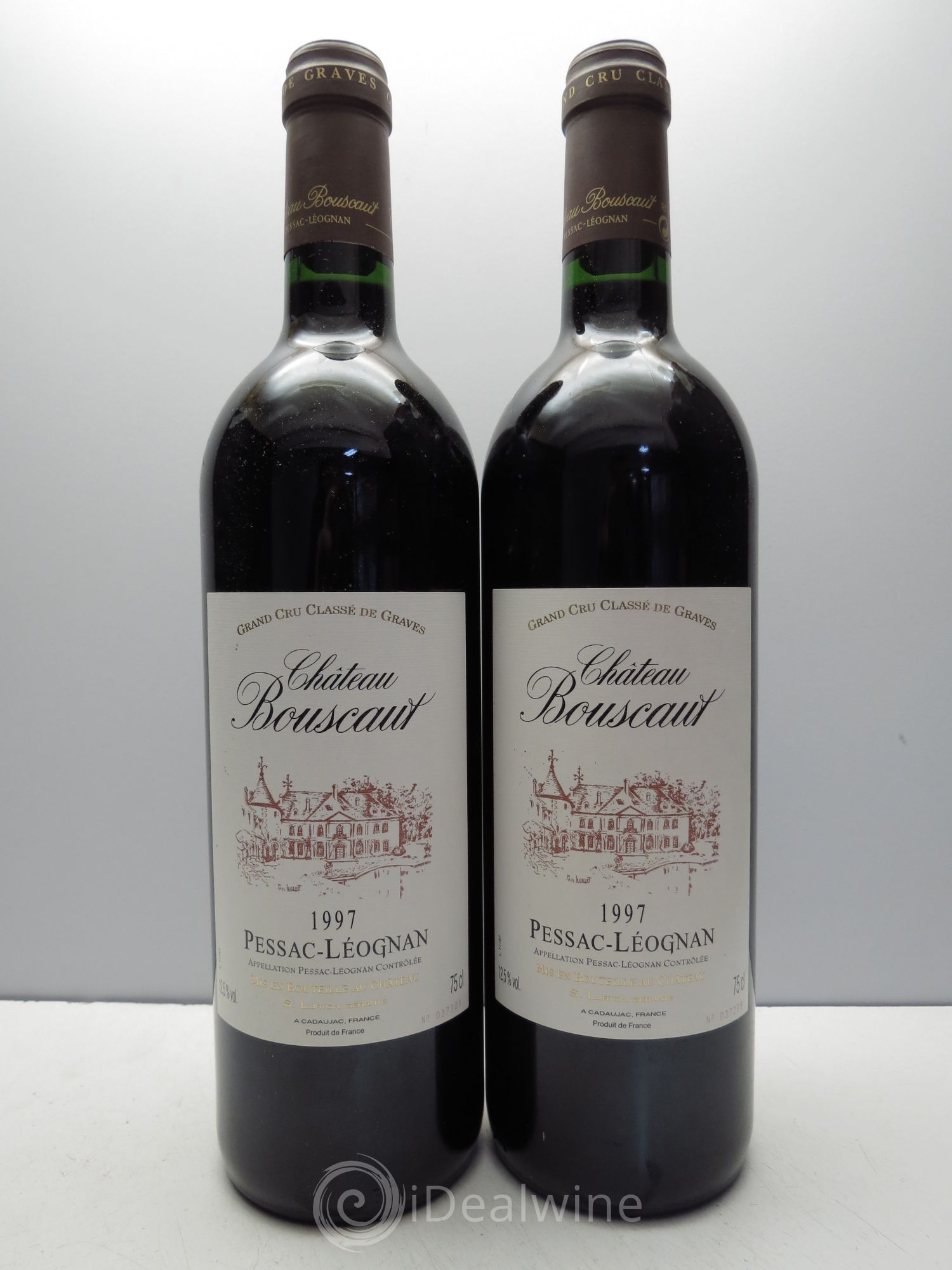 Château Bouscaut Cru Classé de Graves 1997 - Lot de 2 bouteilles - 0