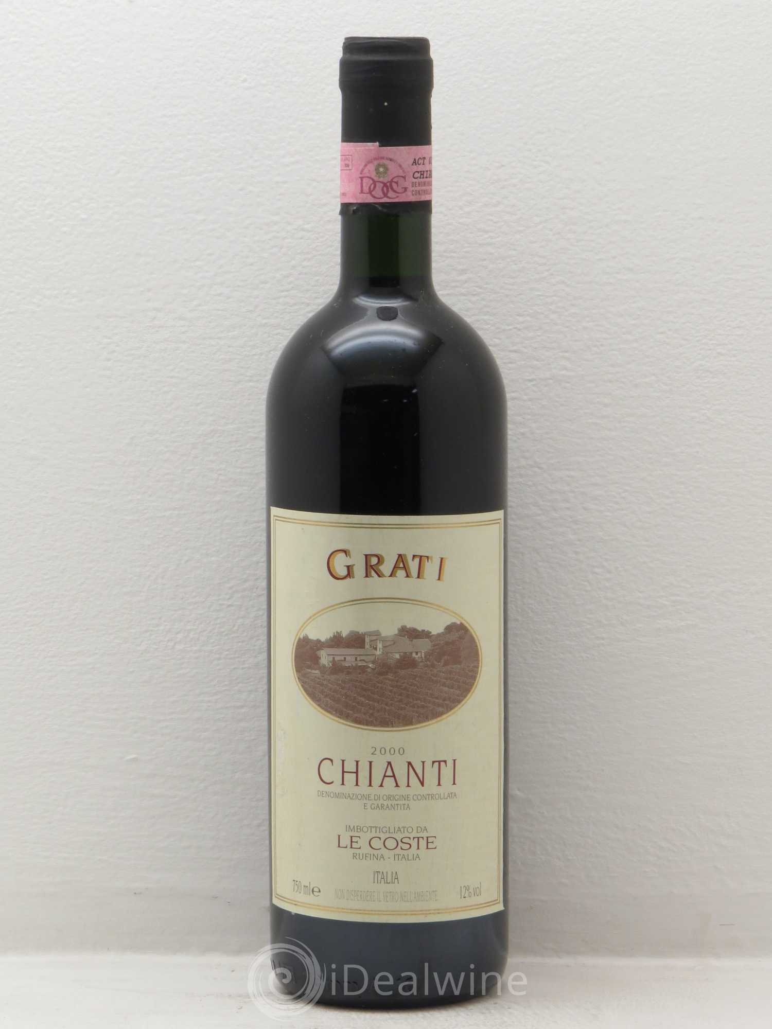 Chianti DOCG Grati Le Coste (sans prix de réserve) 2000 - Posten von 1 Flasche - 0