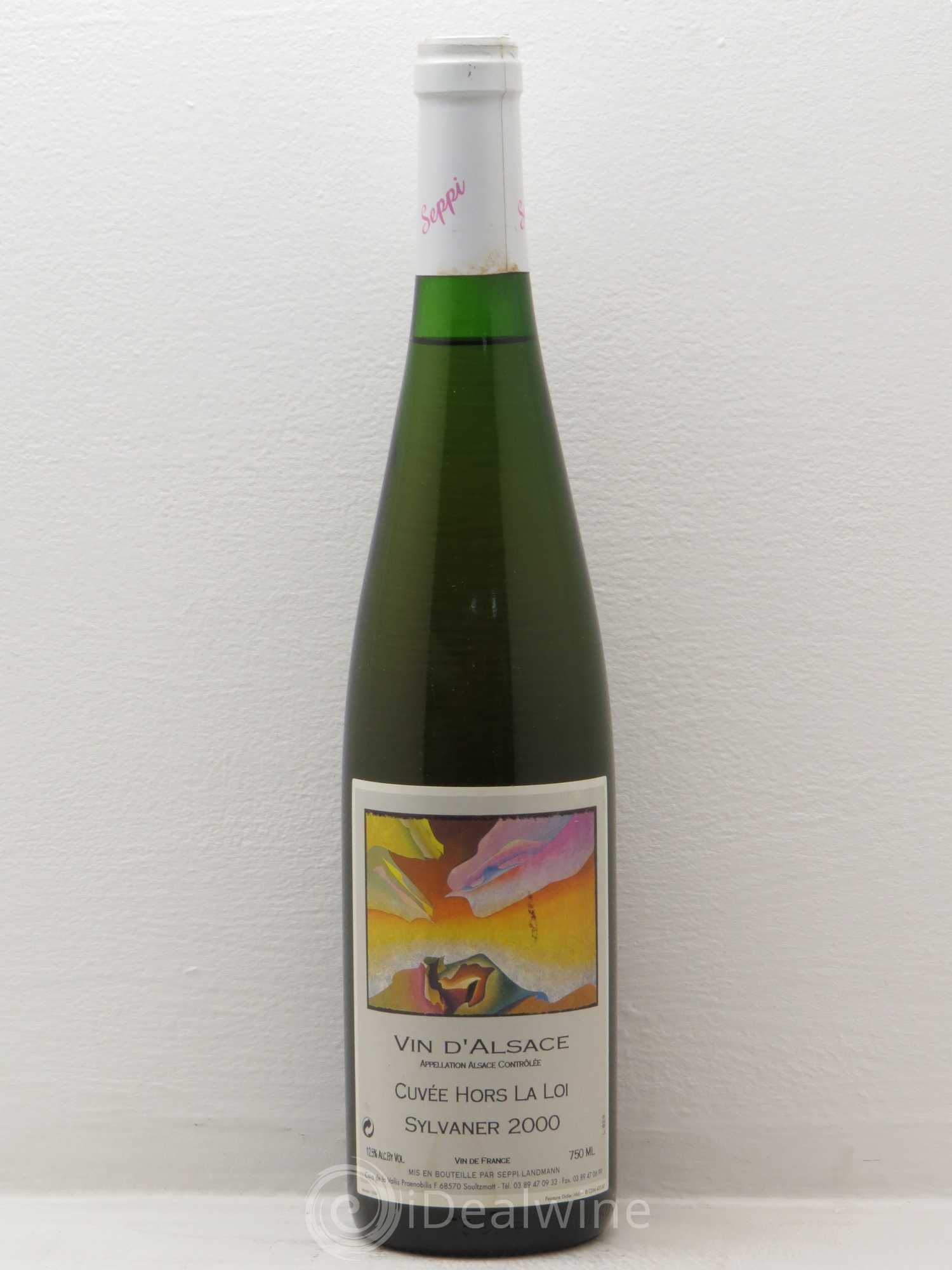 Sylvaner Cuvée hors la loi Seppi (sans prix de réserve) 2000 - Posten von 1 Flasche - 0