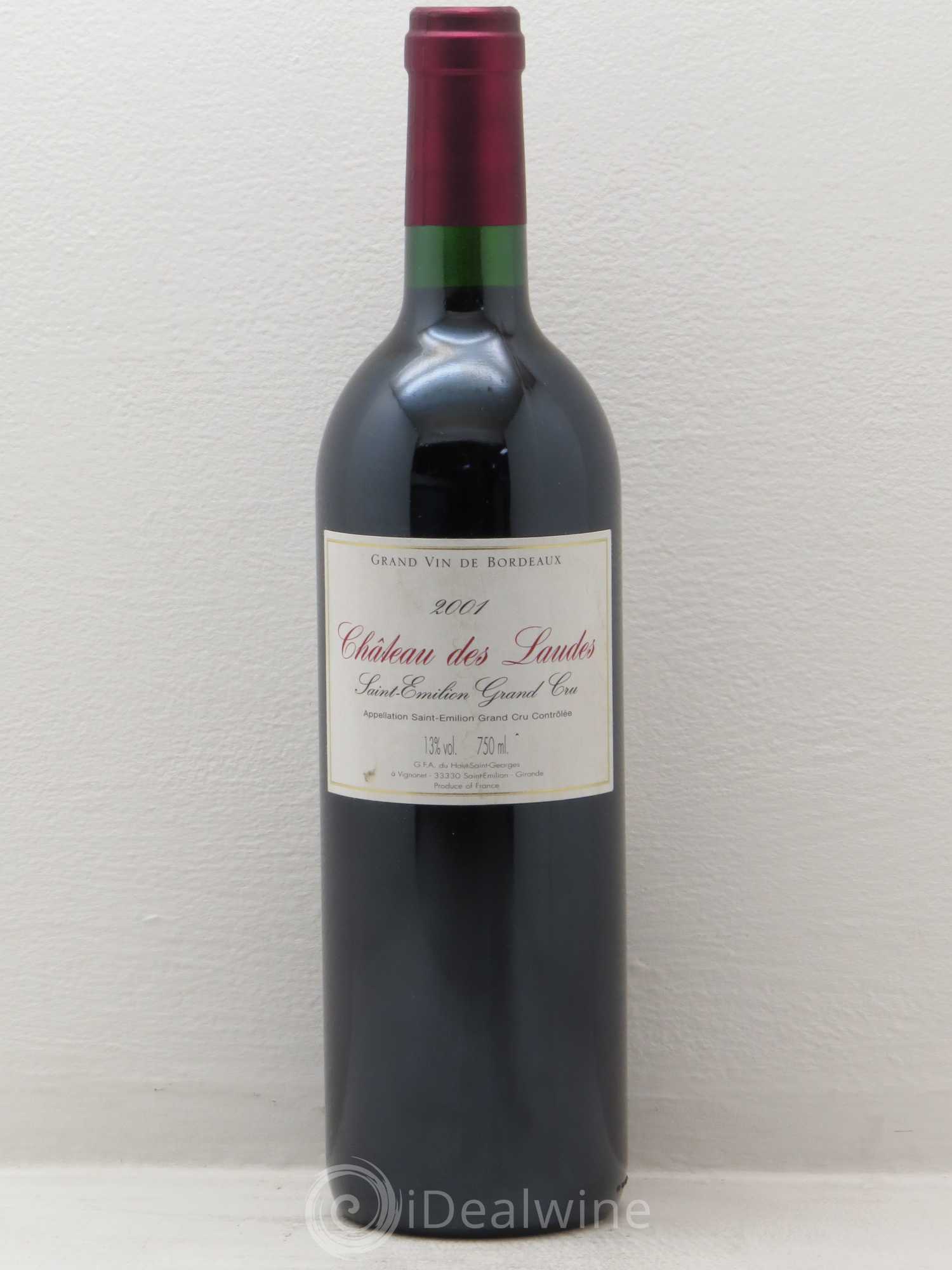 Bordeaux Chateau des laudes (sans prix de réserve) 2001 - Posten von 1 Flasche - 0