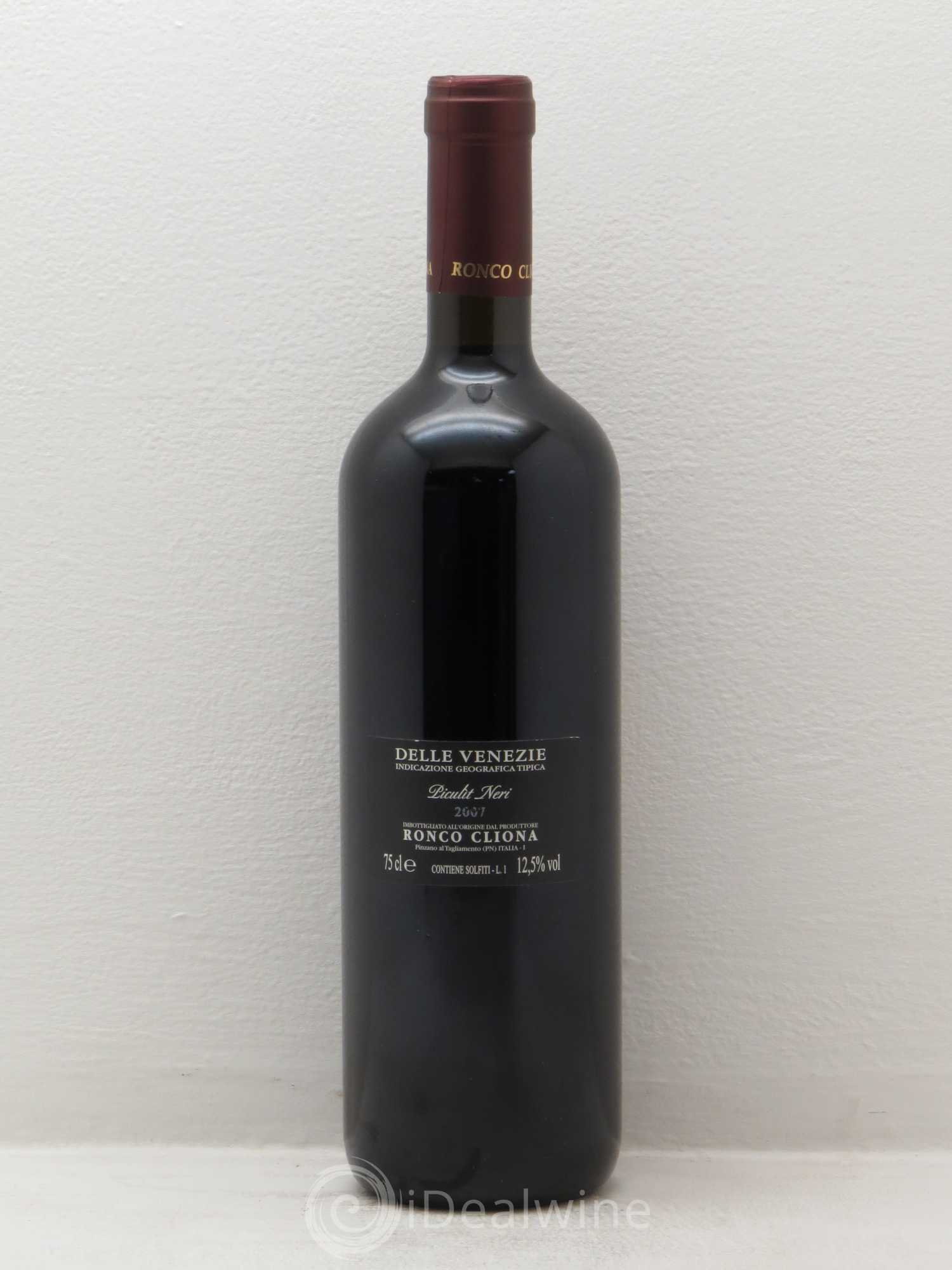 Italie Piculit Neri Ronco Cliona Delle Venezia (sans prix de réserve) 2007 - Posten von 1 Flasche - 1