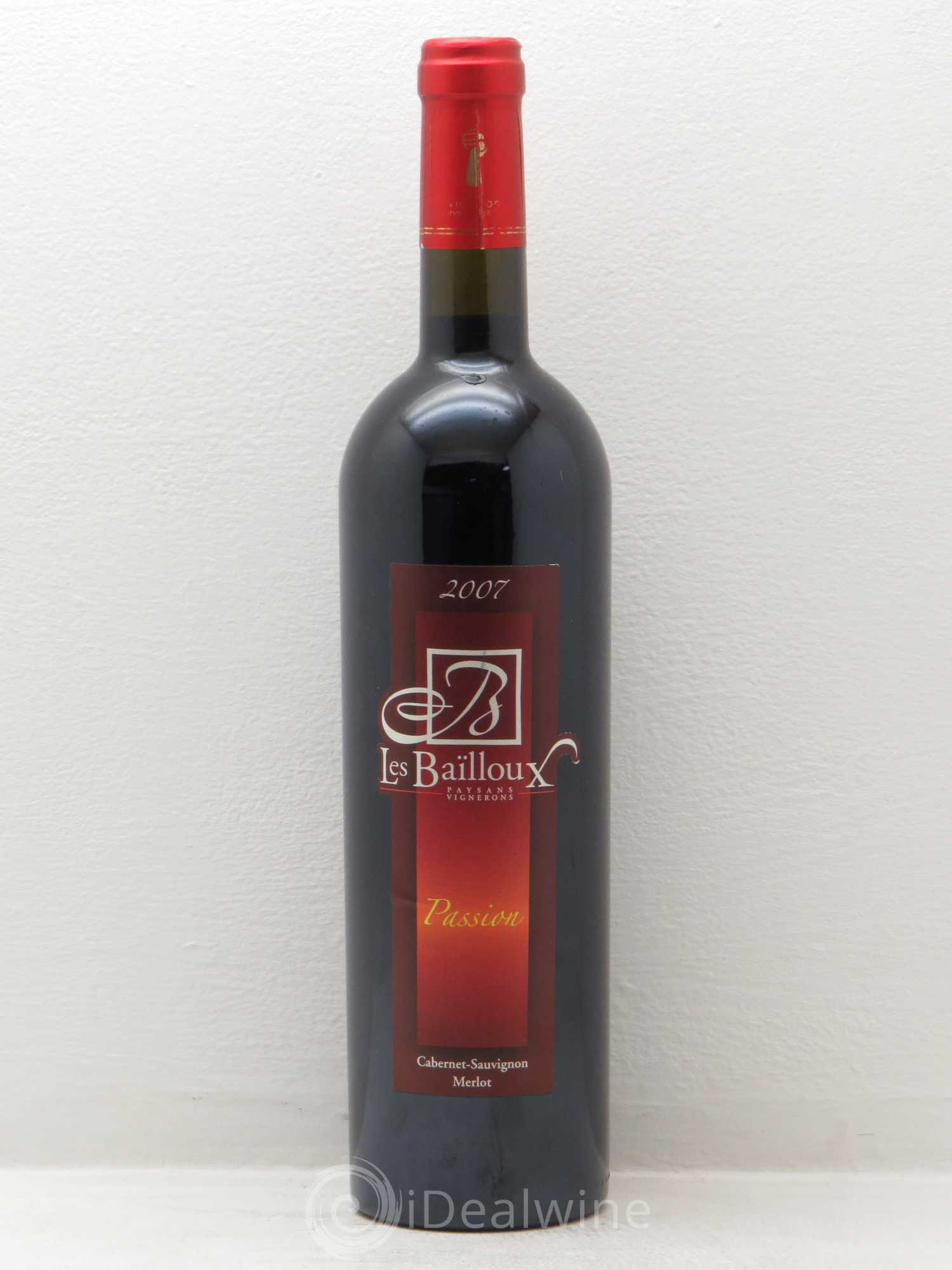 Divers Vin de pays du Gard les Bailloux Passion (sans prix de réserve) 2007 - Posten von 1 Flasche - 0
