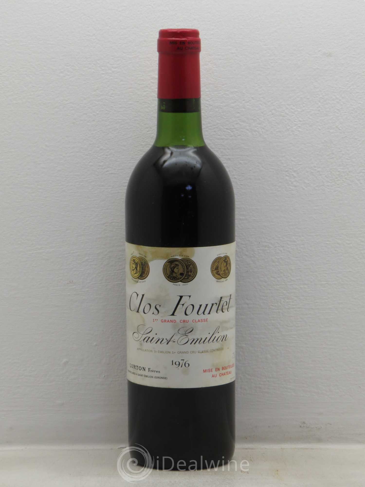 Clos Fourtet 1er Grand Cru Classé B (sans prix de réserve) 1976 - Lot de 1 bouteille - 0