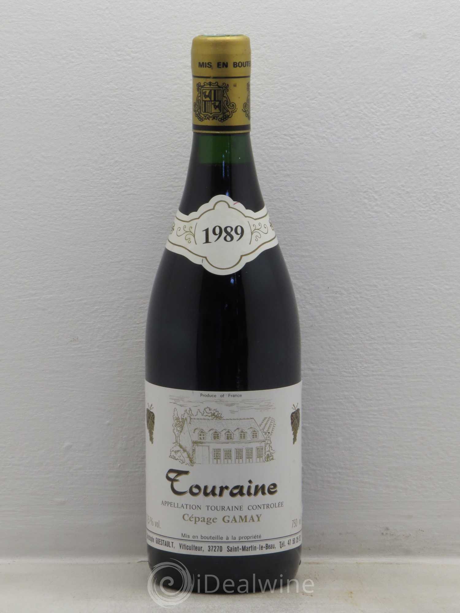 Divers Touraine Gamay 1989 - Posten von 1 Flasche - 0
