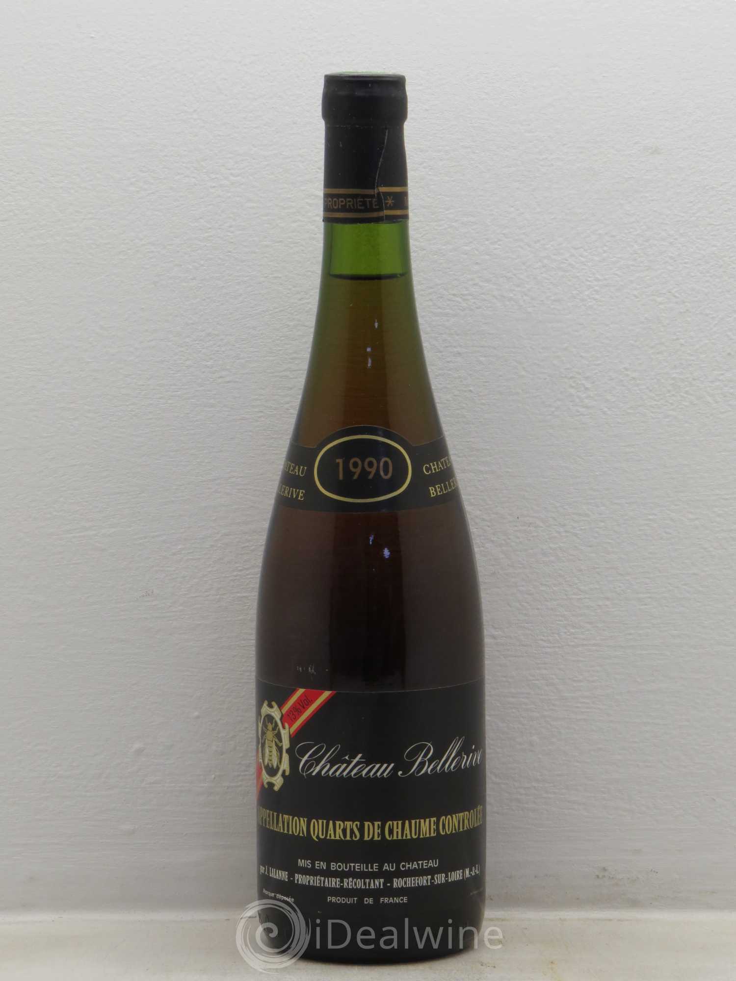 Quarts de Chaume Chateau Bellerive (sans prix de réserve) 1990 - Posten von 1 Flasche - 0