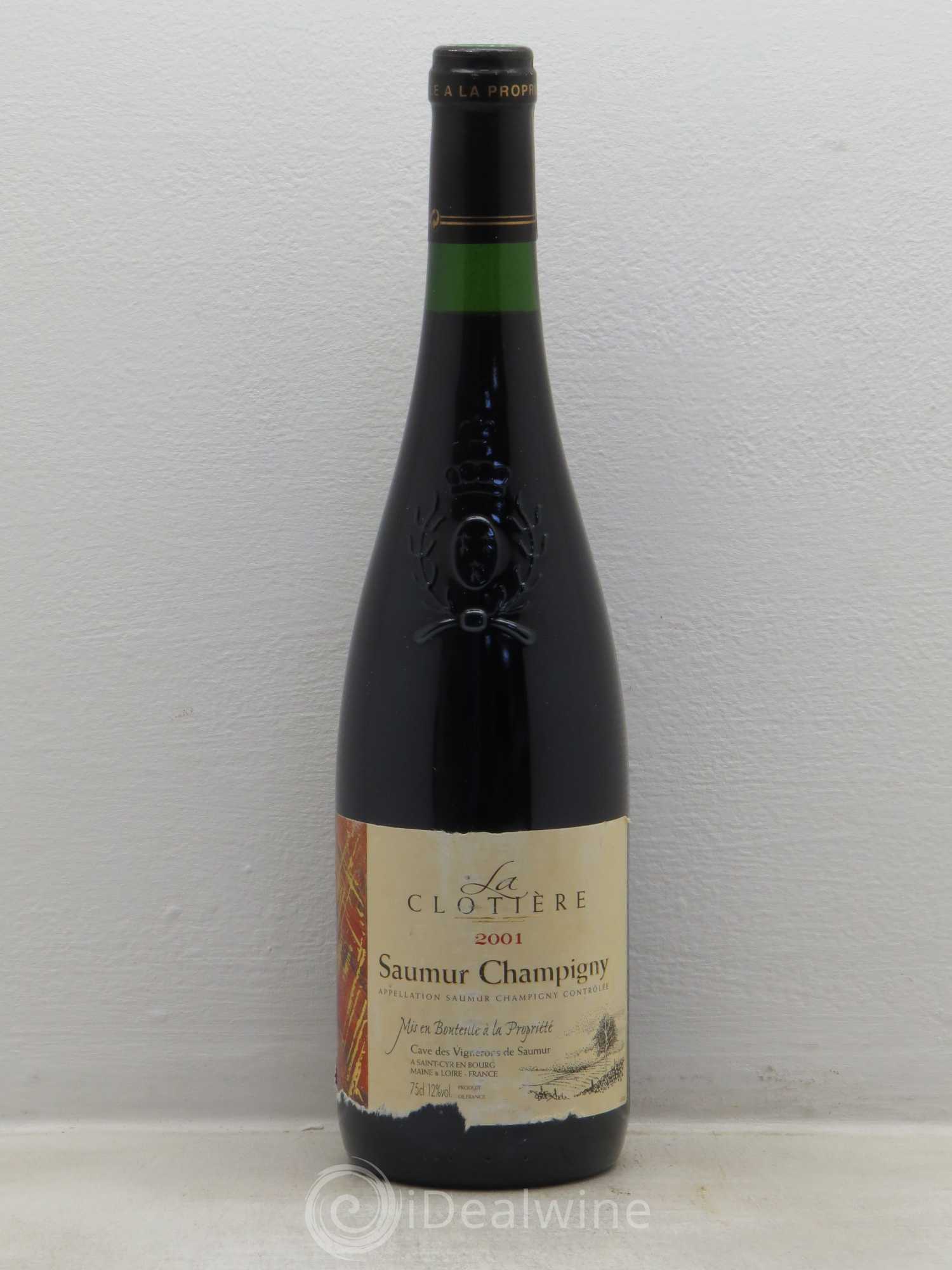 Divers La Clotière Cave des vignerons de Saumur (sans prix de réserve) 2001 - Posten von 1 Flasche - 0