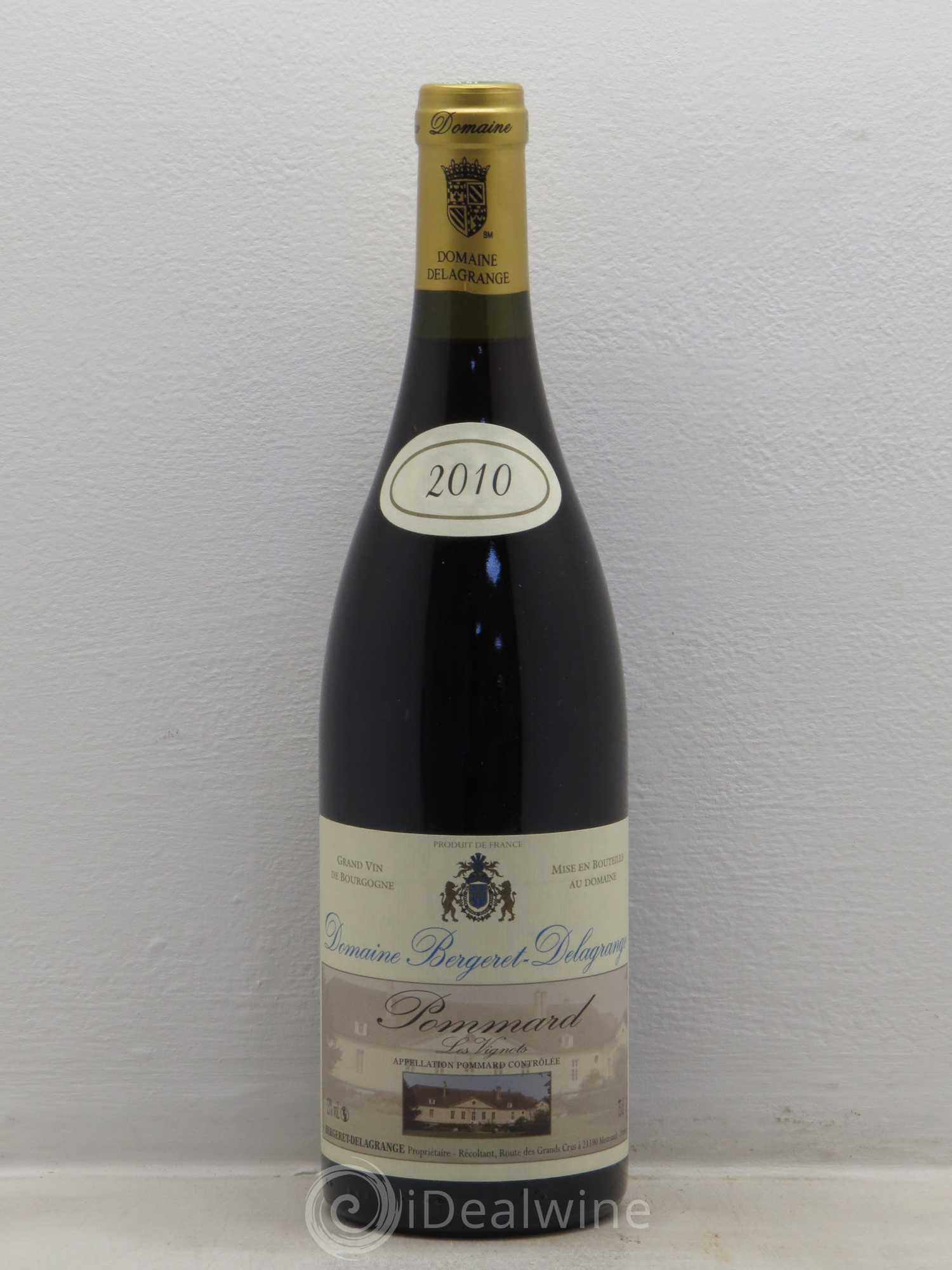 Pommard Les Vignots Bergeret Delagrange (sans prix de réserve) 2010 - Posten von 1 Flasche - 0
