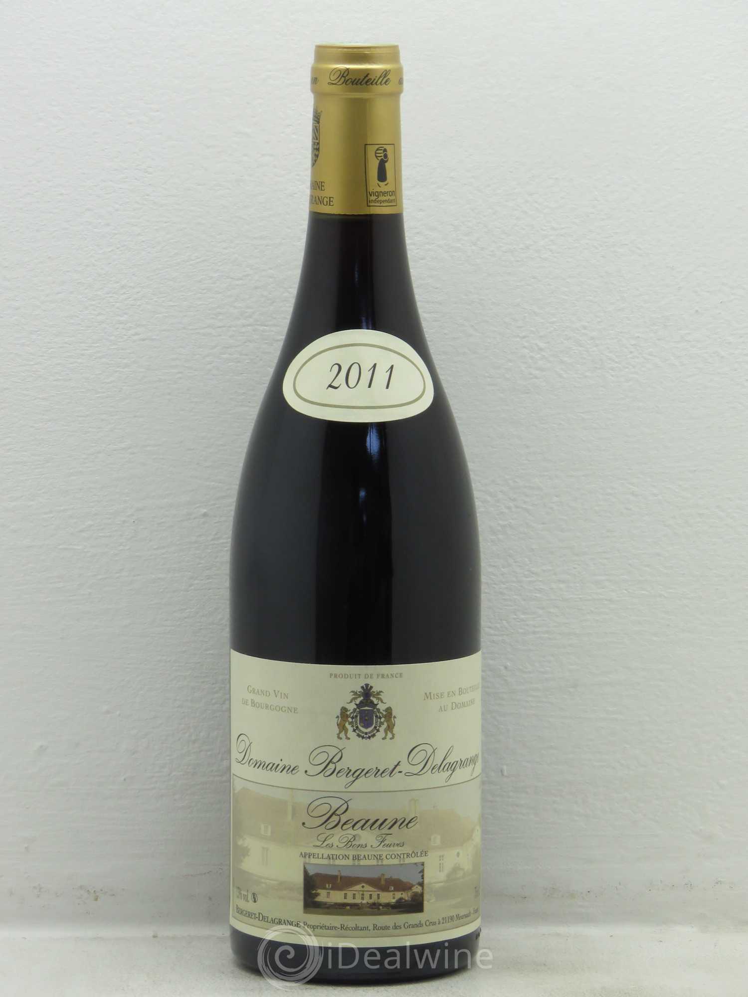 Beaune Les Bons Feuves Bergeret Delagrange (sans prix de reserve) 2011 - Posten von 1 Flasche - 0