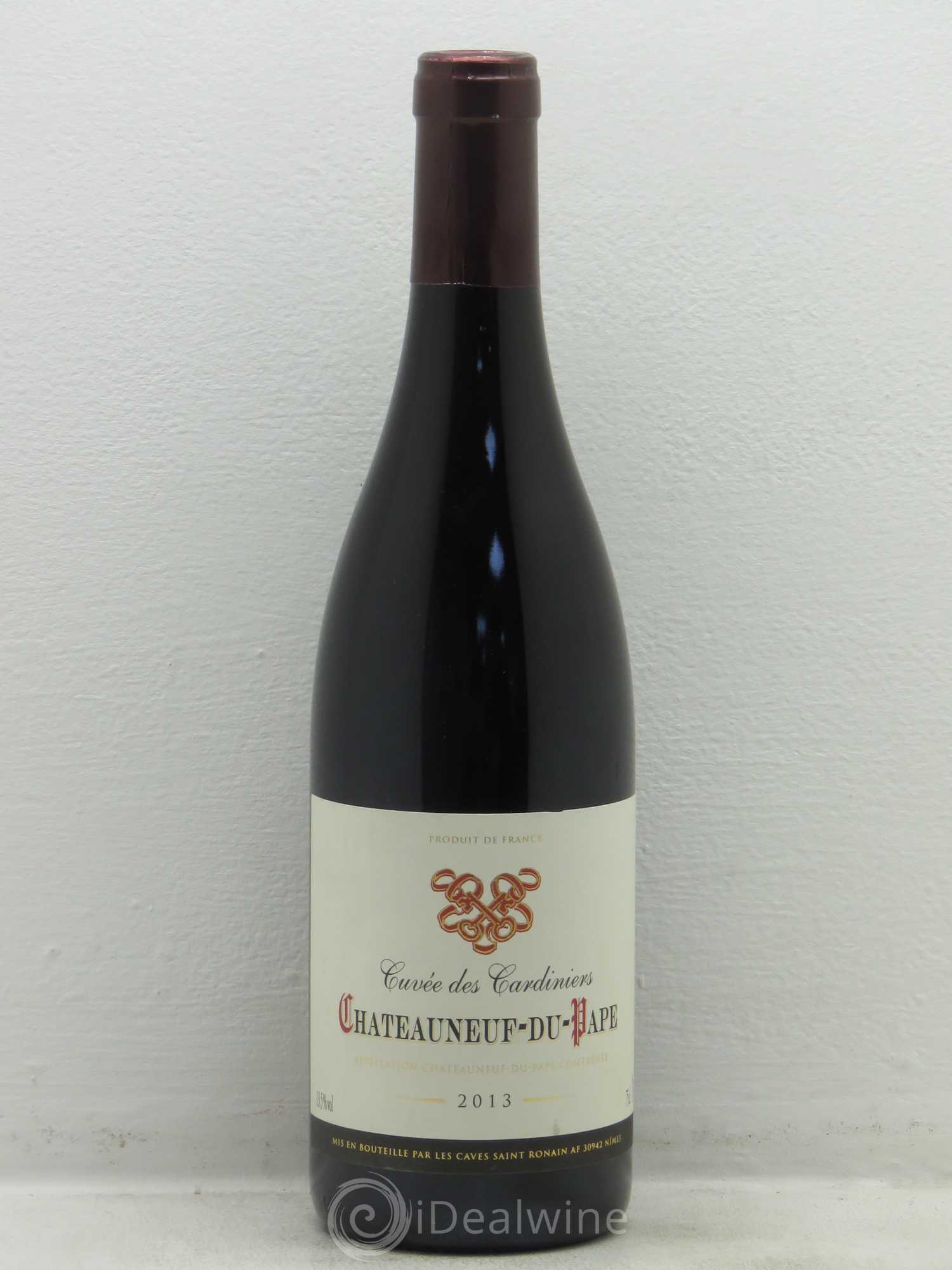 Châteauneuf-du-Pape Cuvee Des Cardiniers (sans prix de reserve) 2013 - Posten von 1 Flasche - 0