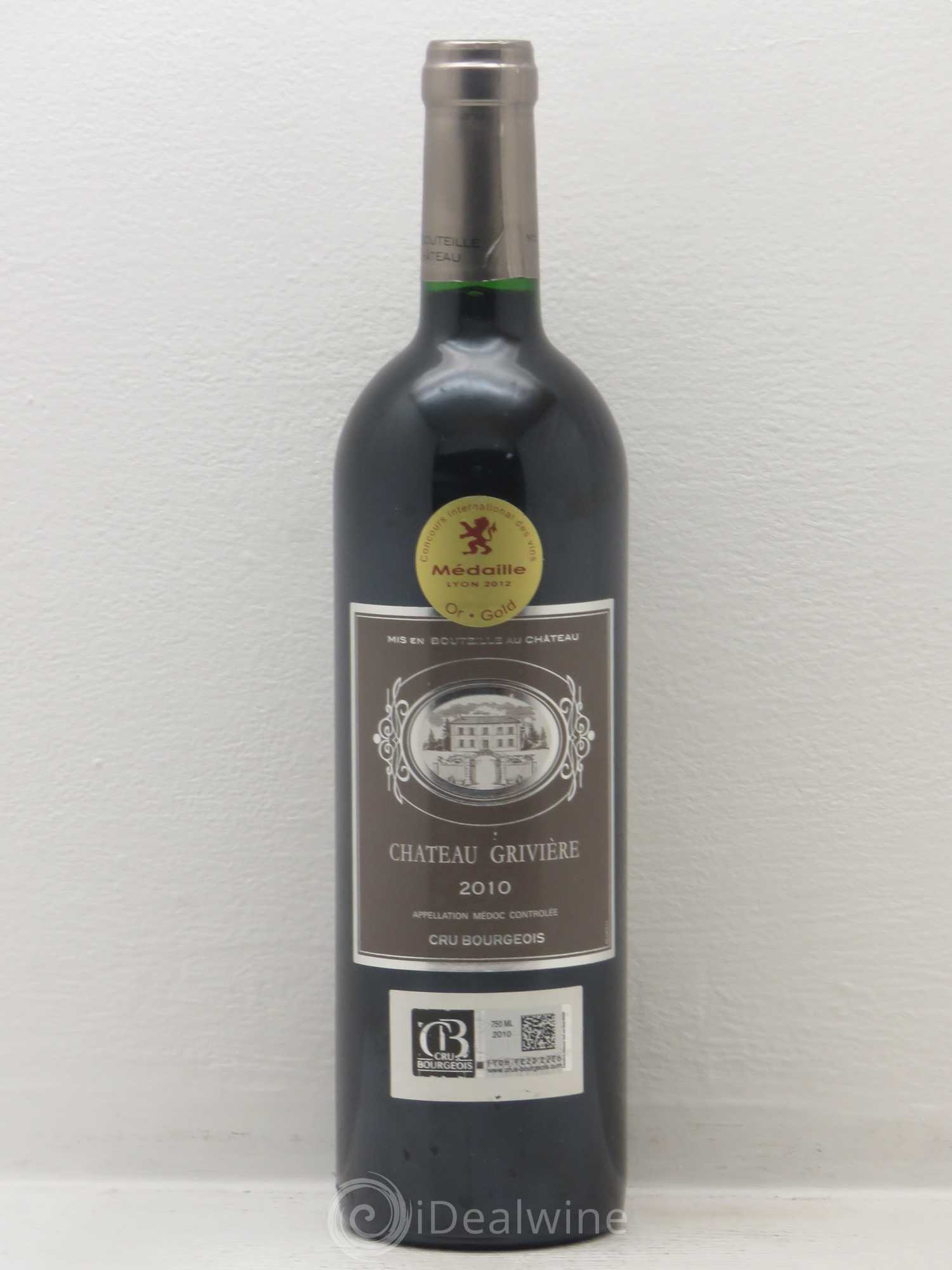 Château Grivière Cru Bourgeois 2010 - Posten von 1 Flasche - 0