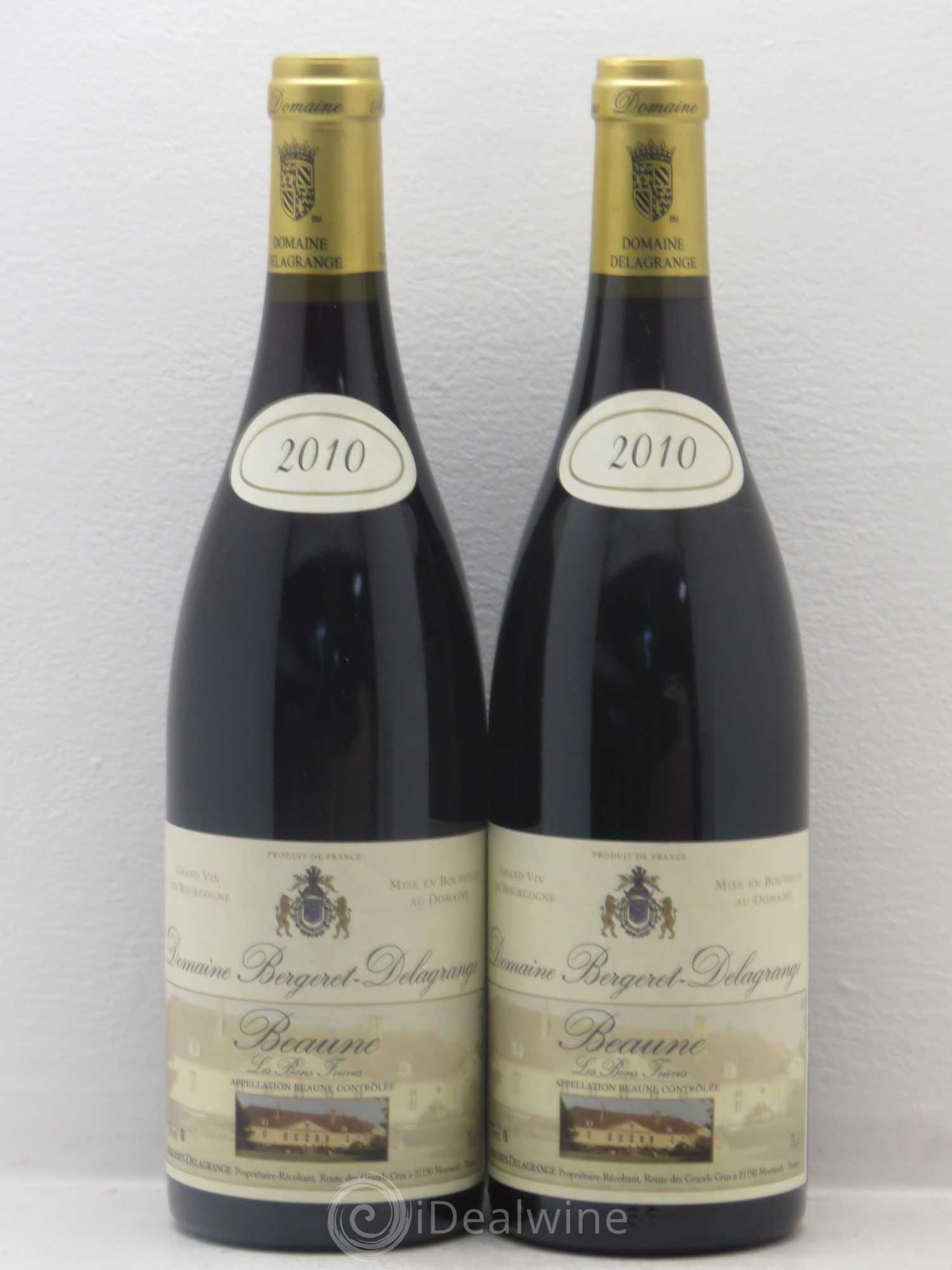 Beaune Les Bons Feuves Domaine Bergeret Delagrange (sans prix de reserve) 2010 - Posten von 2 Flaschen - 0