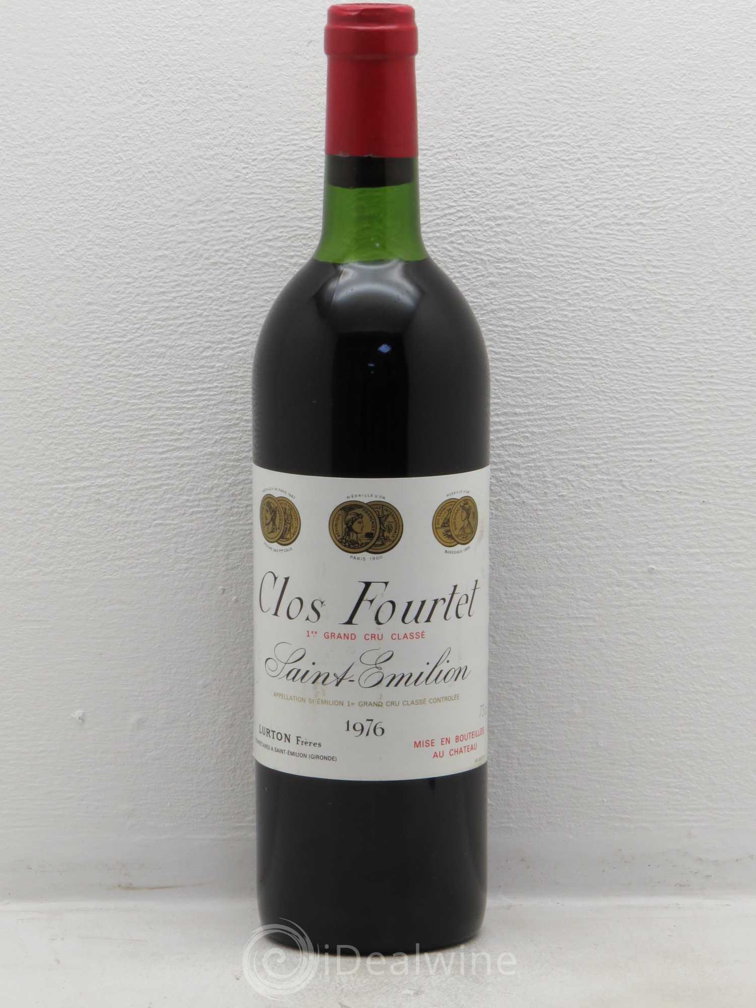 Clos Fourtet 1er Grand Cru Classé B 1976 - Lot de 1 bouteille - 0