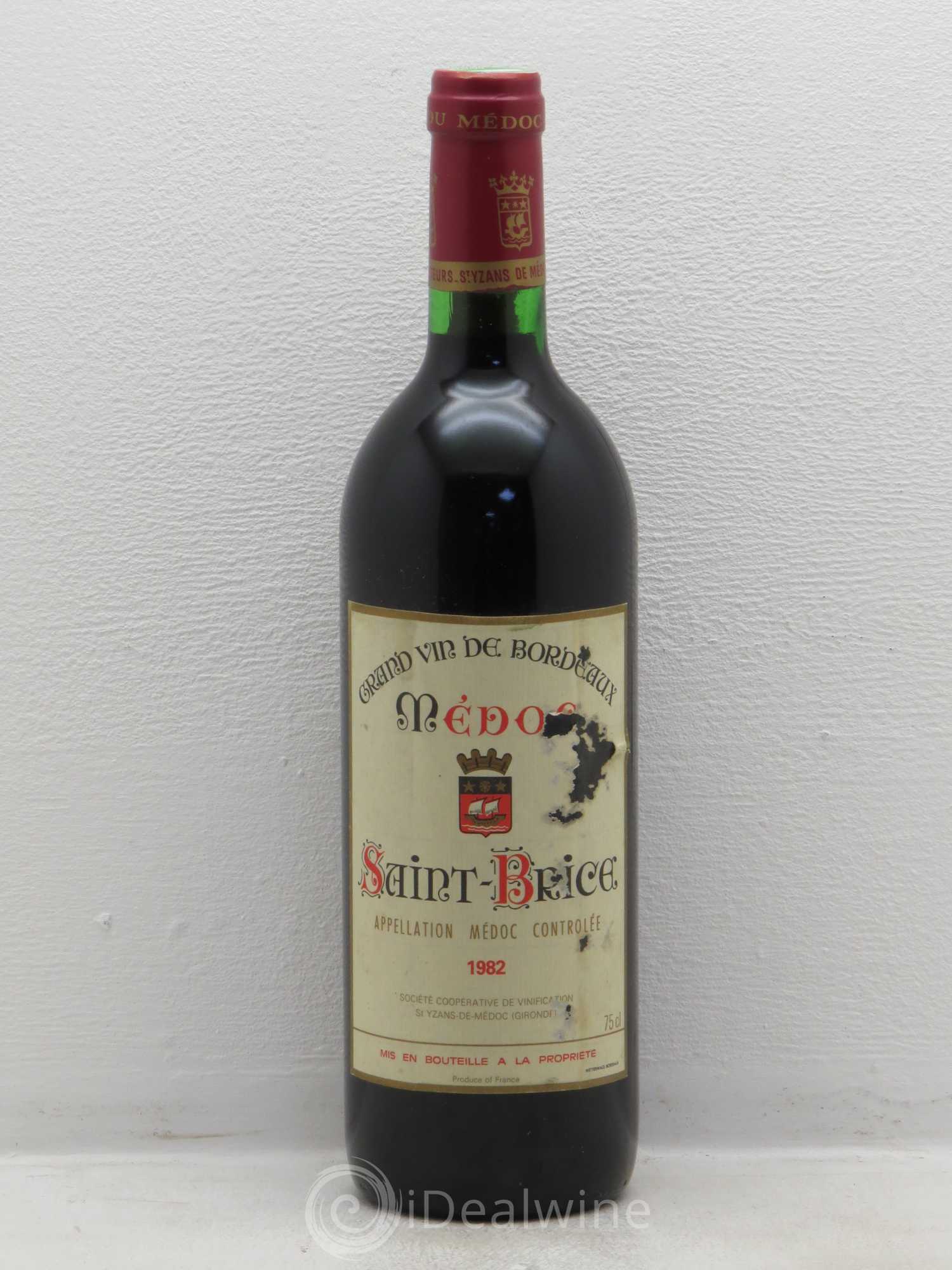 Saint-Émilion Château Saint Brice 1982 - Lot de 1 bouteille - 0