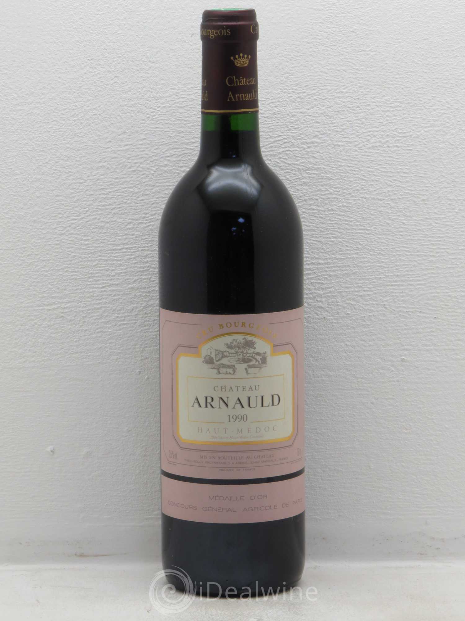 Château Arnauld Cru Bourgeois 1990 - Lot de 1 bouteille - 0