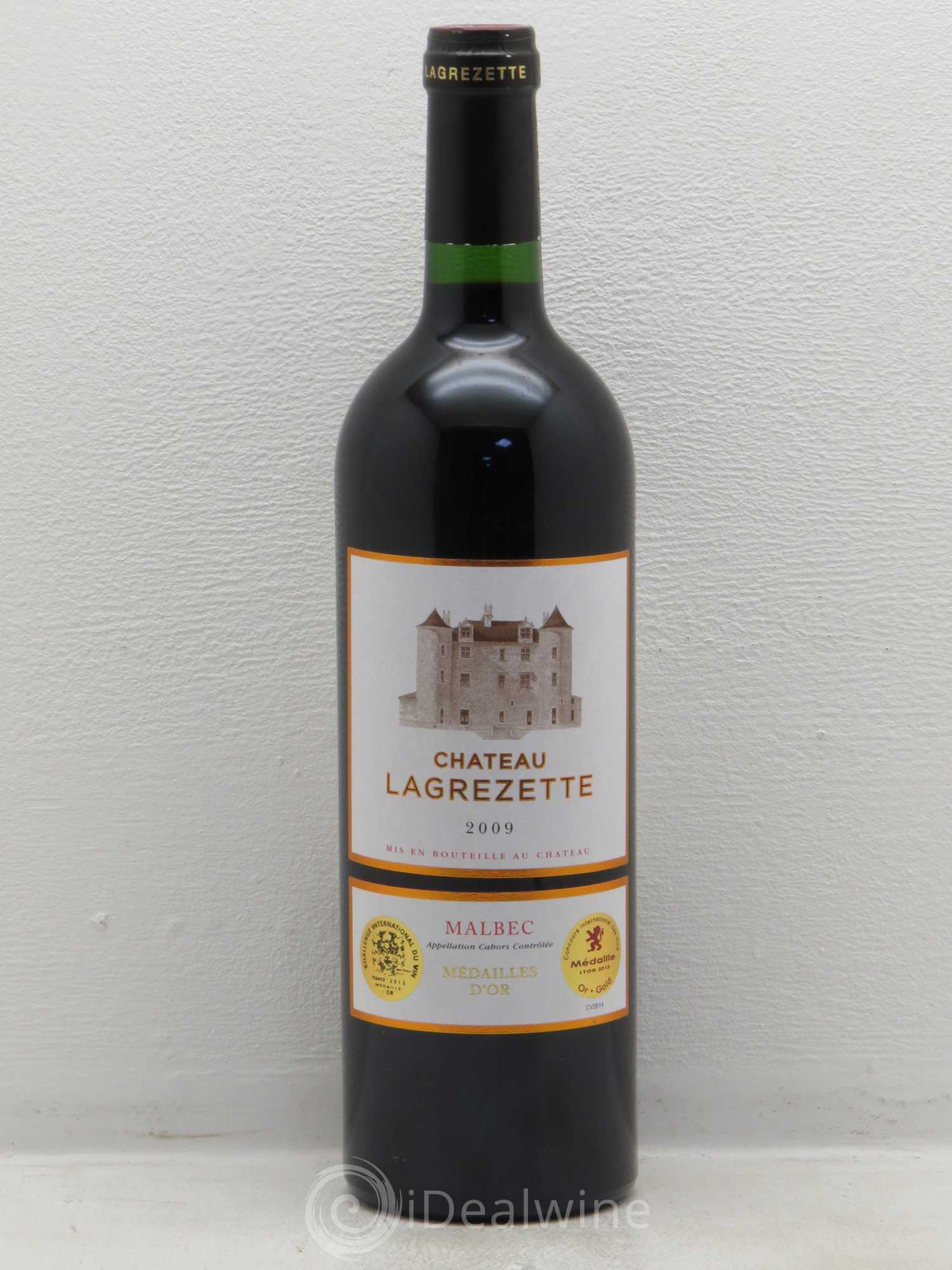 Cahors Château Lagrezette Alain Dominique Perrin 2009 - Lot de 1 bouteille - 0