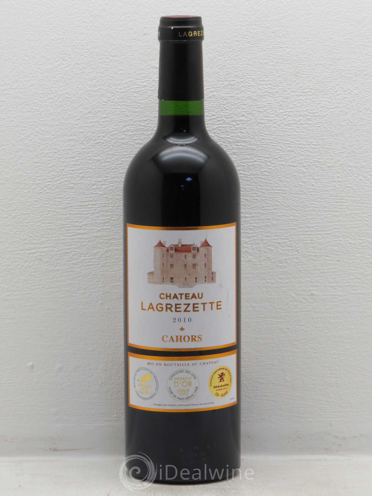 Cahors Château Lagrezette Alain Dominique Perrin 2010 - Lot de 1 bouteille - 0