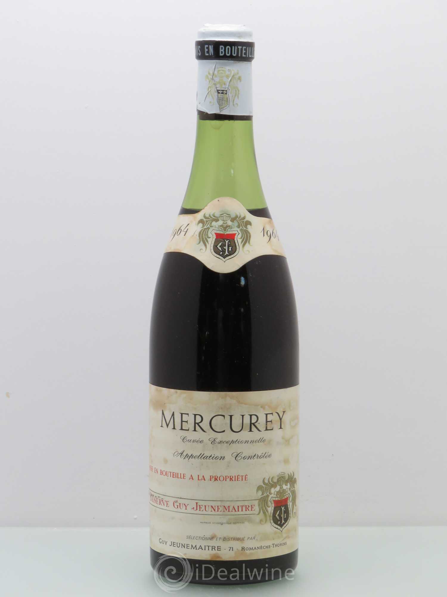 Mercurey Guy Jeunemaitre (sans prix de reserve) 1964 - Posten von 1 Flasche - 0