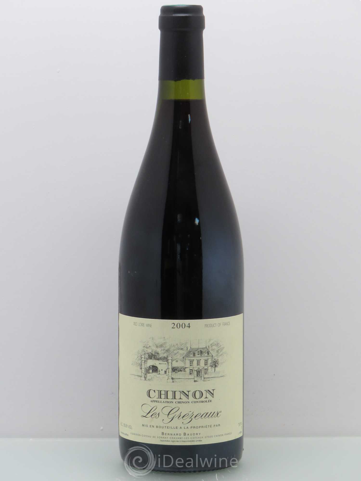 Chinon Les Grézeaux Bernard Baudry (sans prix de reserve) 2004 - Lot de 1 bouteille - 0