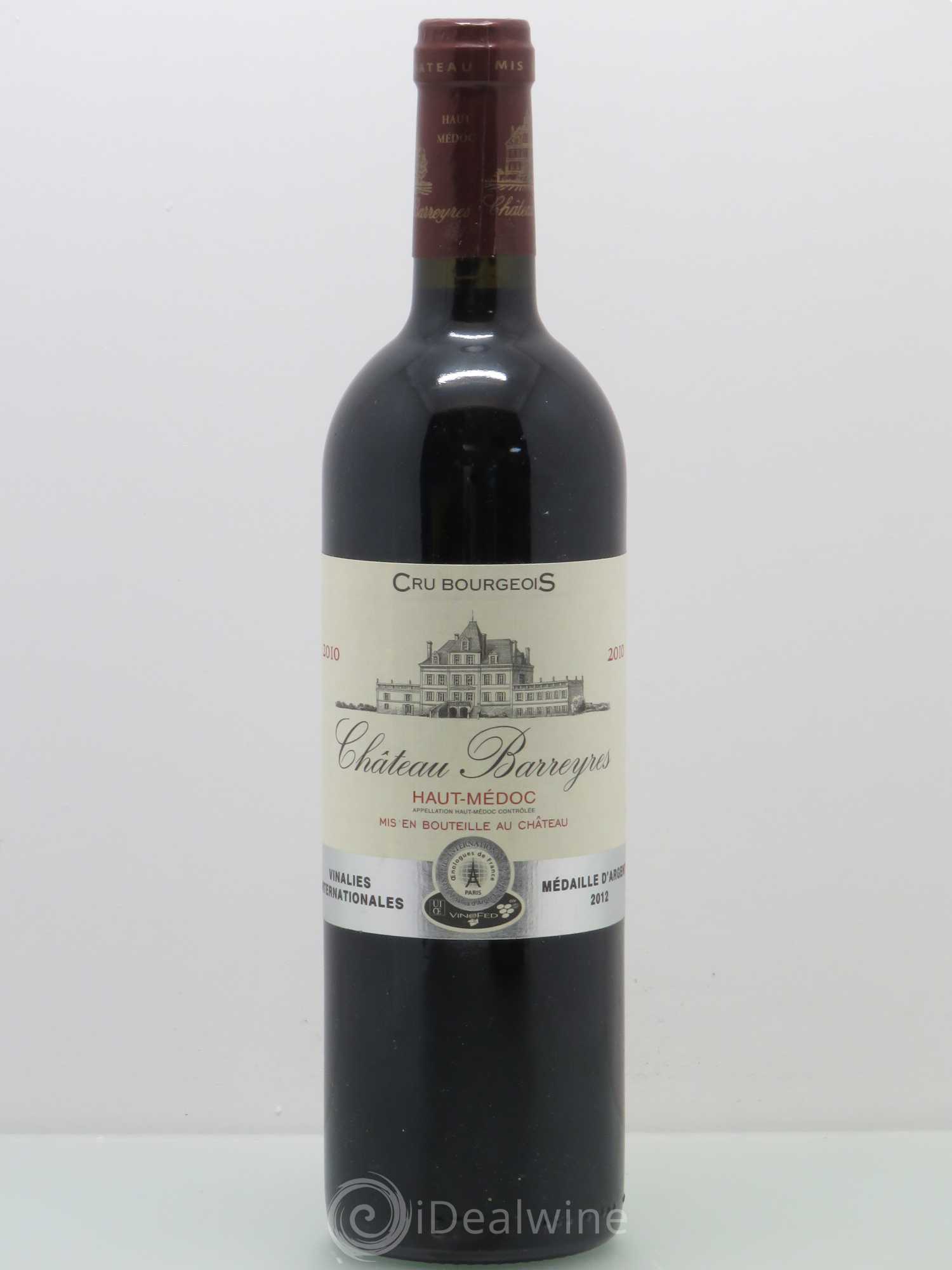 Château Barreyres Cru Bourgeois (sans prix de reserve) 2010 - Lot de 1 bouteille - 0