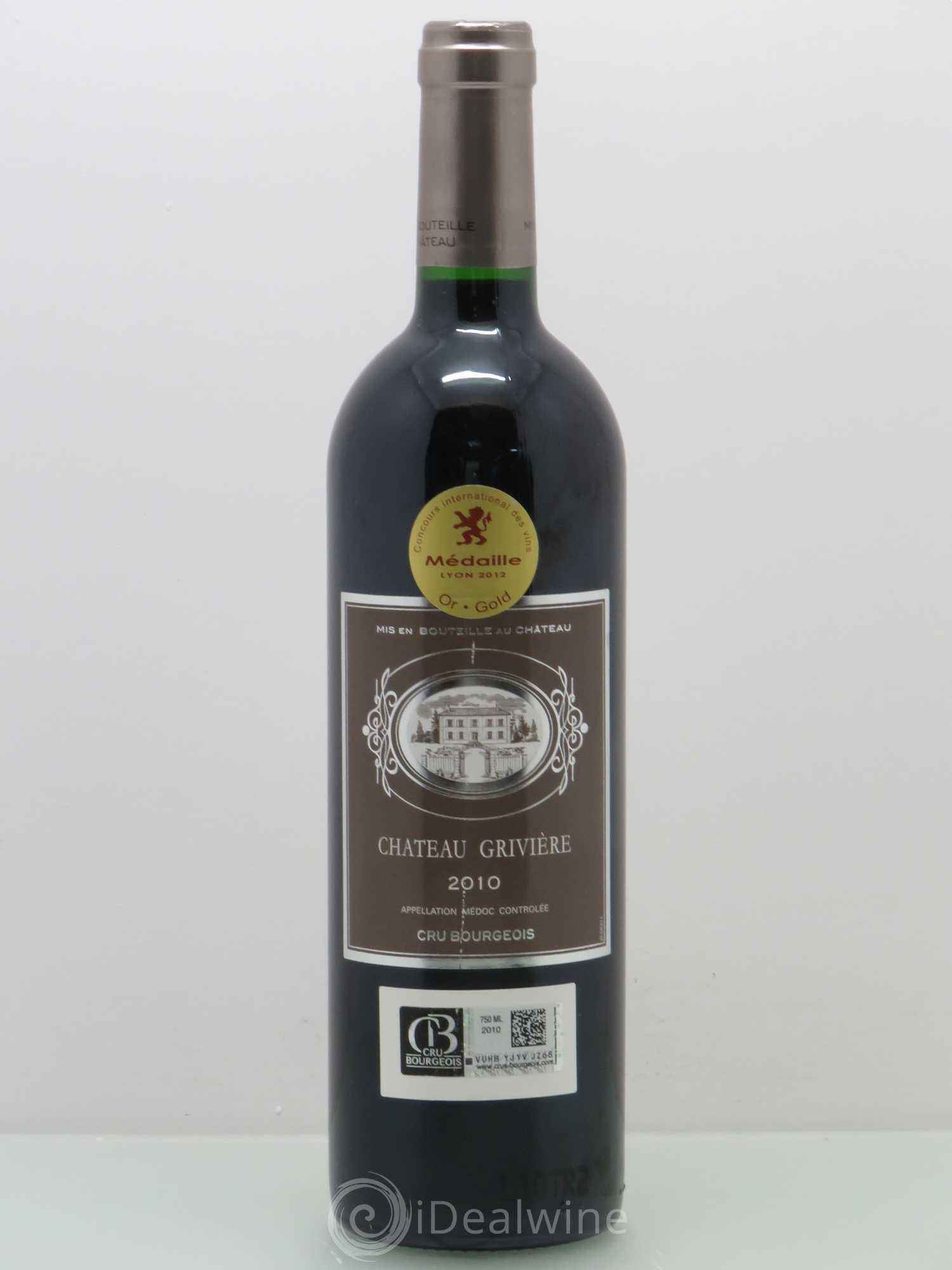 Château Grivière Cru Bourgeois 2010 - Posten von 1 Flasche - 0