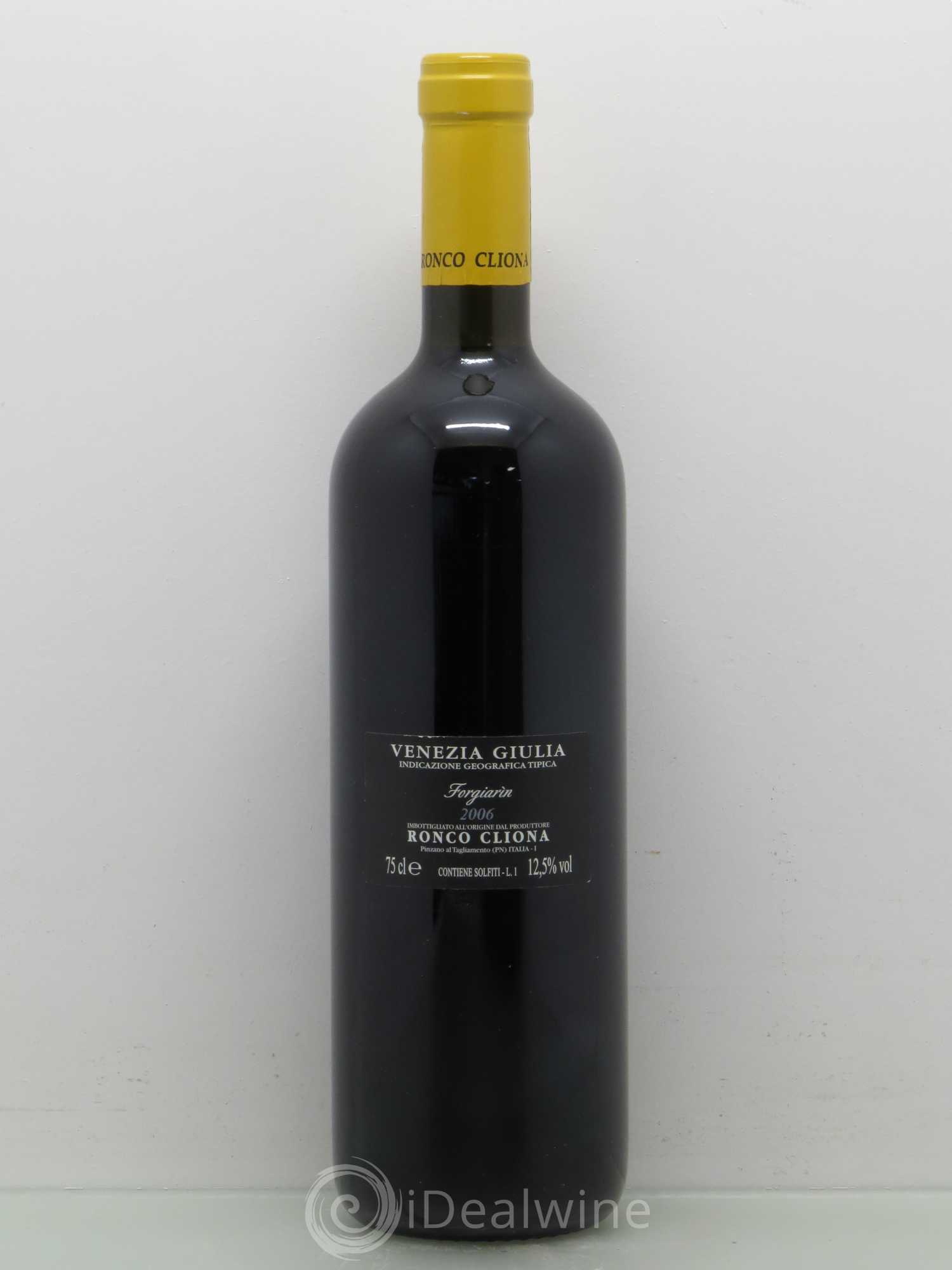 Italie RONCO CLIONA Forgiarin Venezia Giulia IGT (sans prix de reserve) 2006 - Posten von 1 Flasche - 1