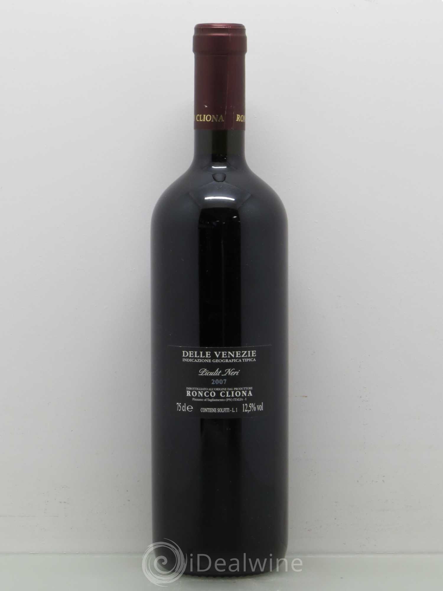 Italie RONCO CLIONA Piculit Neri Delle Venezie IGT (sans prix de reserve) 2007 - Posten von 1 Flasche - 1