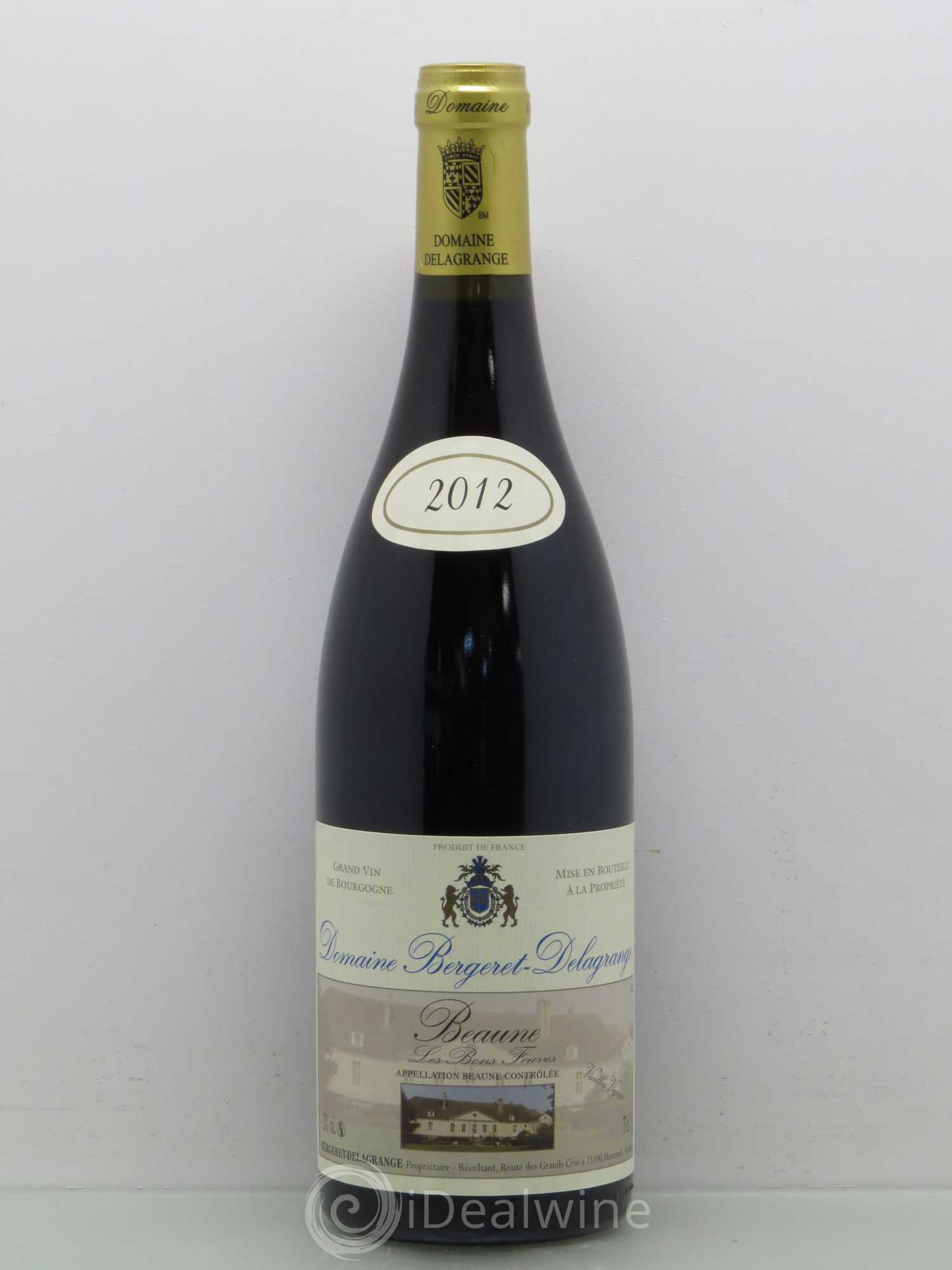 Beaune Les Bons Feuves Bergeret Delagrange (sans prix de reserve) 2012 - Posten von 1 Flasche - 0