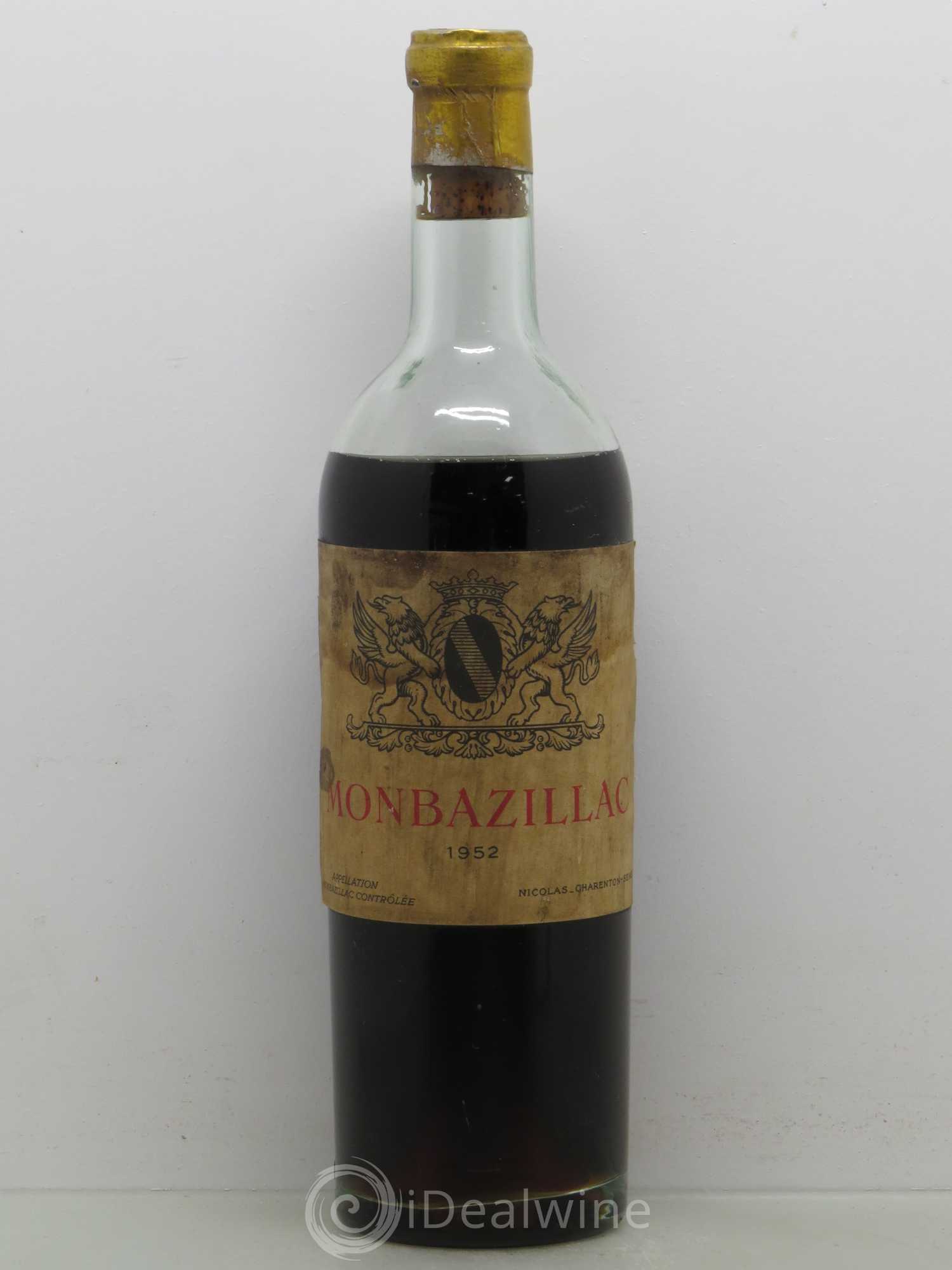 Monbazillac Mise Nicolas (sans prix de réserve) 1952 - Posten von 1 Flasche - 0