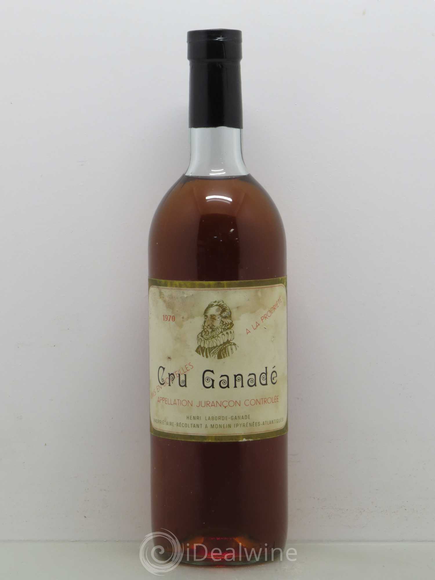 Jurançon Cru Ganadé (sans prix de réserve) 1970 - Posten von 1 Flasche - 0