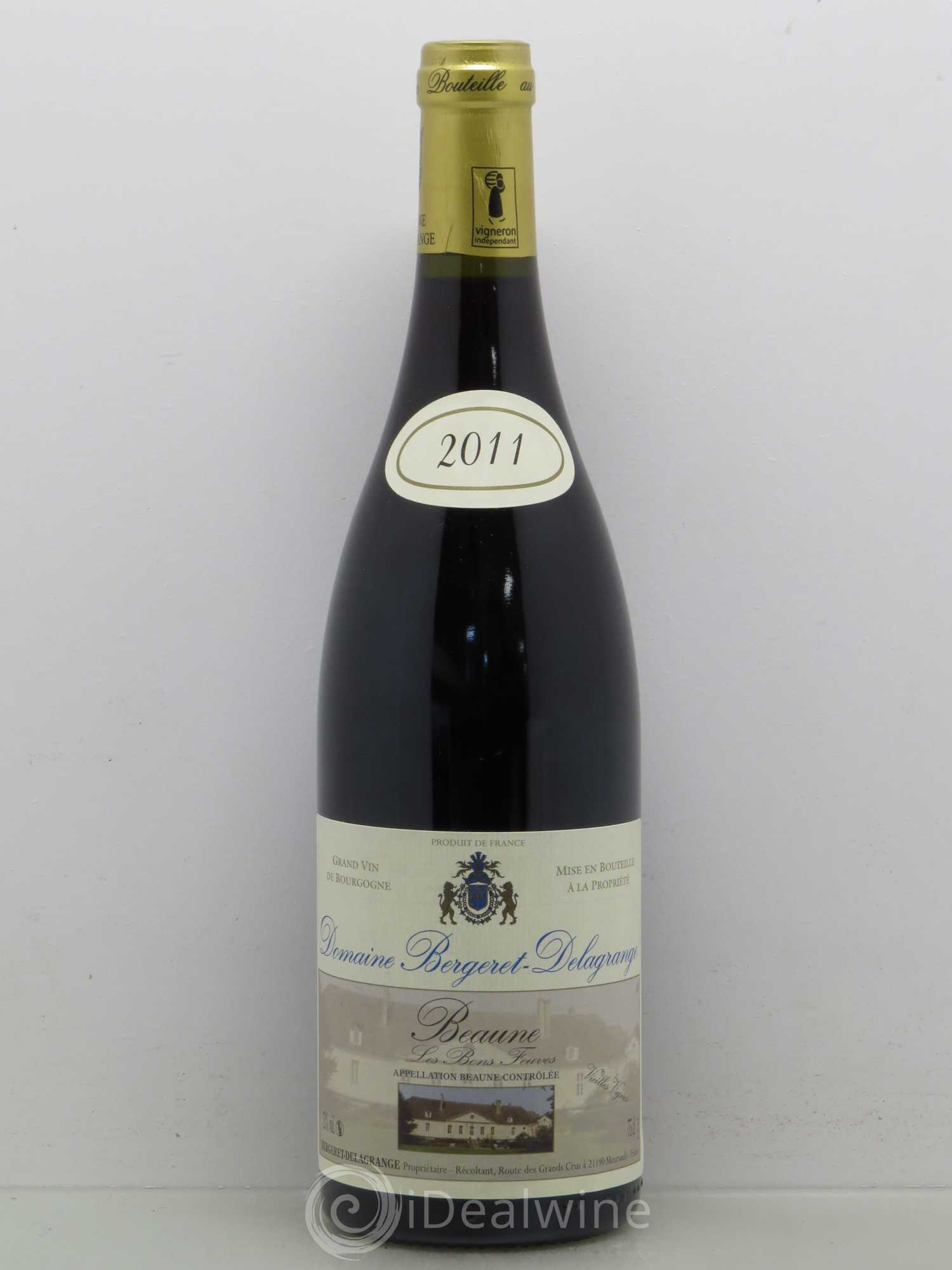 Beaune 1er Cru Les Bons Feuves - Bergeret Delagrange (sans prix de réserve) 2011 - Posten von 1 Flasche - 0
