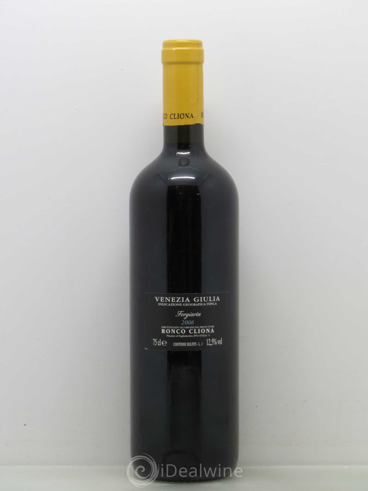 Italie IGT VENEZIA GIULIA Ronco Cliona  Forgiarin (sans prix de reserve) 2006 - Posten von 1 Flasche - 1