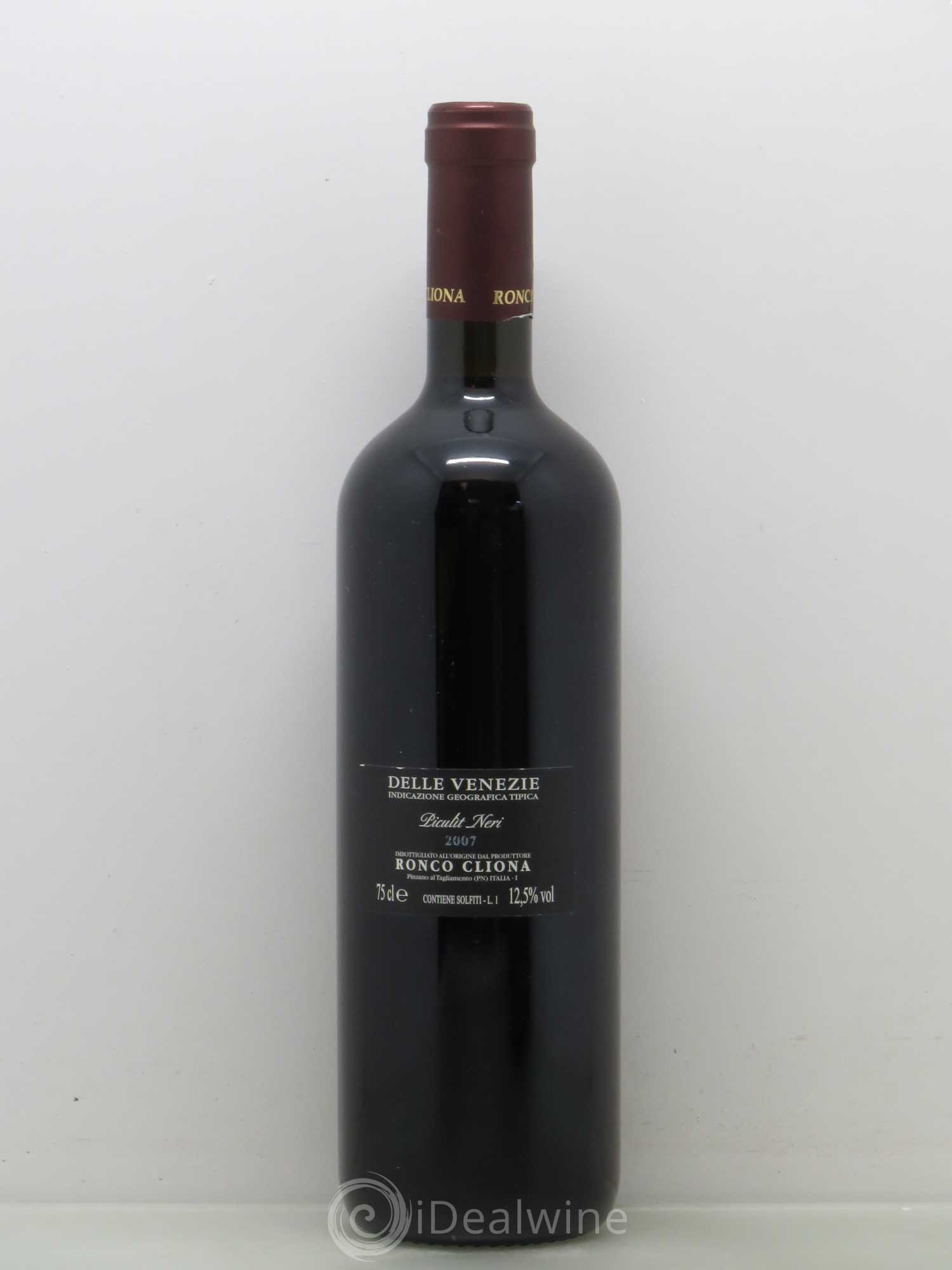 Italie IGT DELLE VENEZIE Ronco Cliona Piculit Neri (sans prix de reserve) 2007 - Posten von 1 Flasche - 1