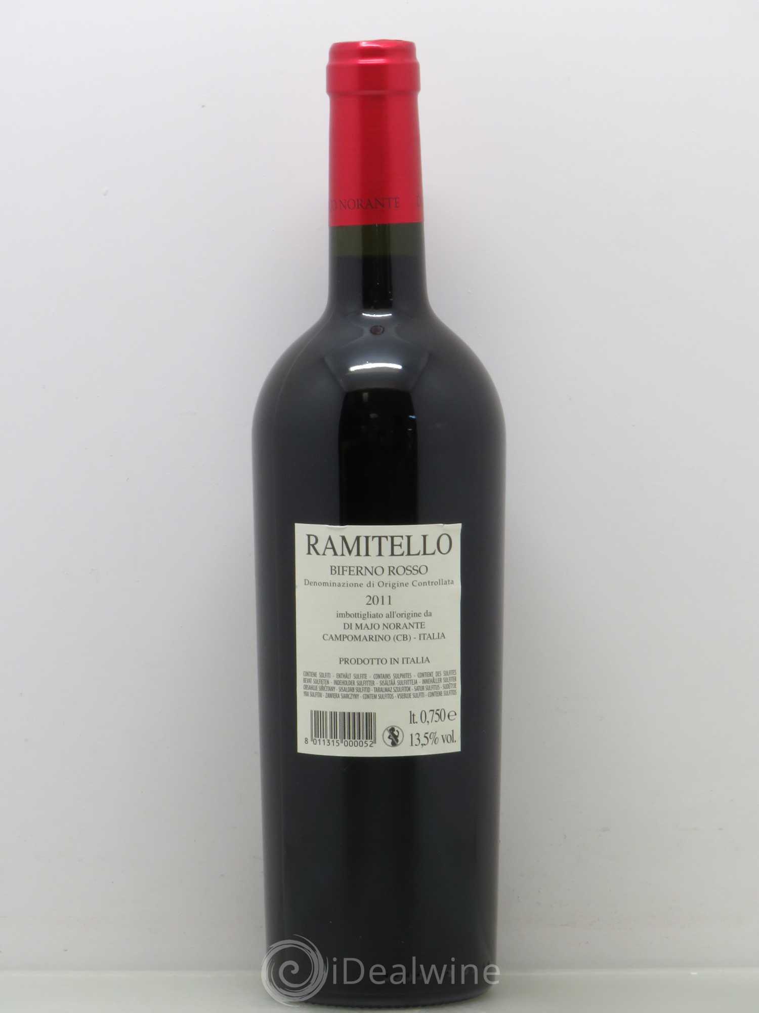 Italie Bifferno Rosso DOC Di Majo Norante Ramitello (sans prix de reserve) 2011 - Posten von 1 Flasche - 1