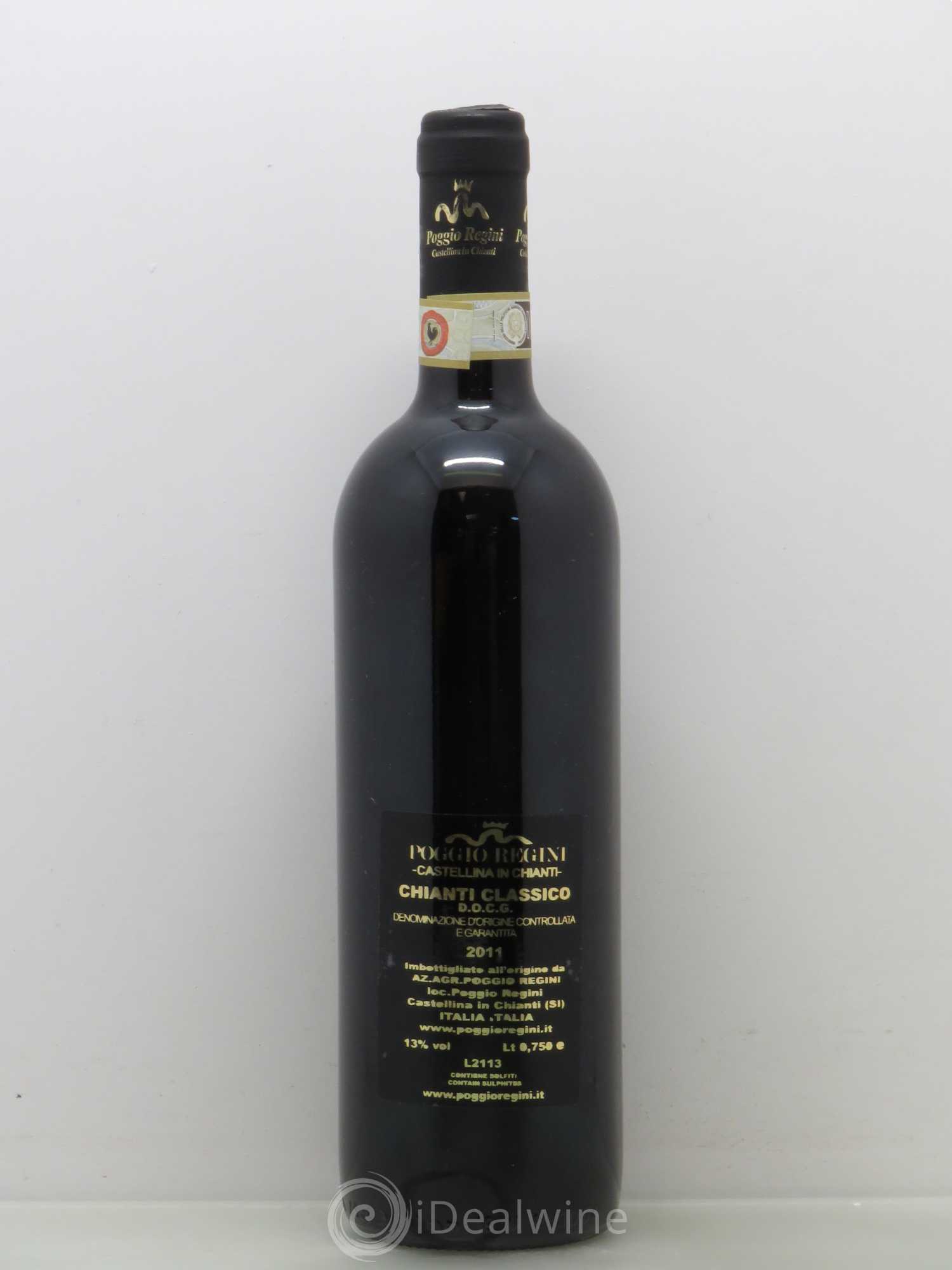 Chianti Classico DOCG Poggio Régini Castellina-in-Chianti (sans prix de reserve) 2011 - Posten von 1 Flasche - 1