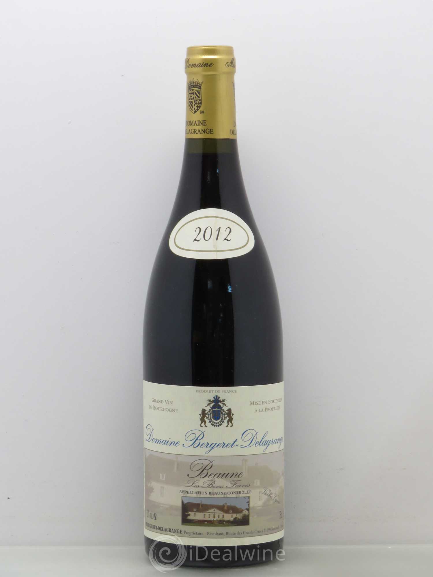 Beaune Les Bons Feuves Vieilles Vignes Bergeret Delagrange (sans prix de reserve) 2012 - Posten von 1 Flasche - 0