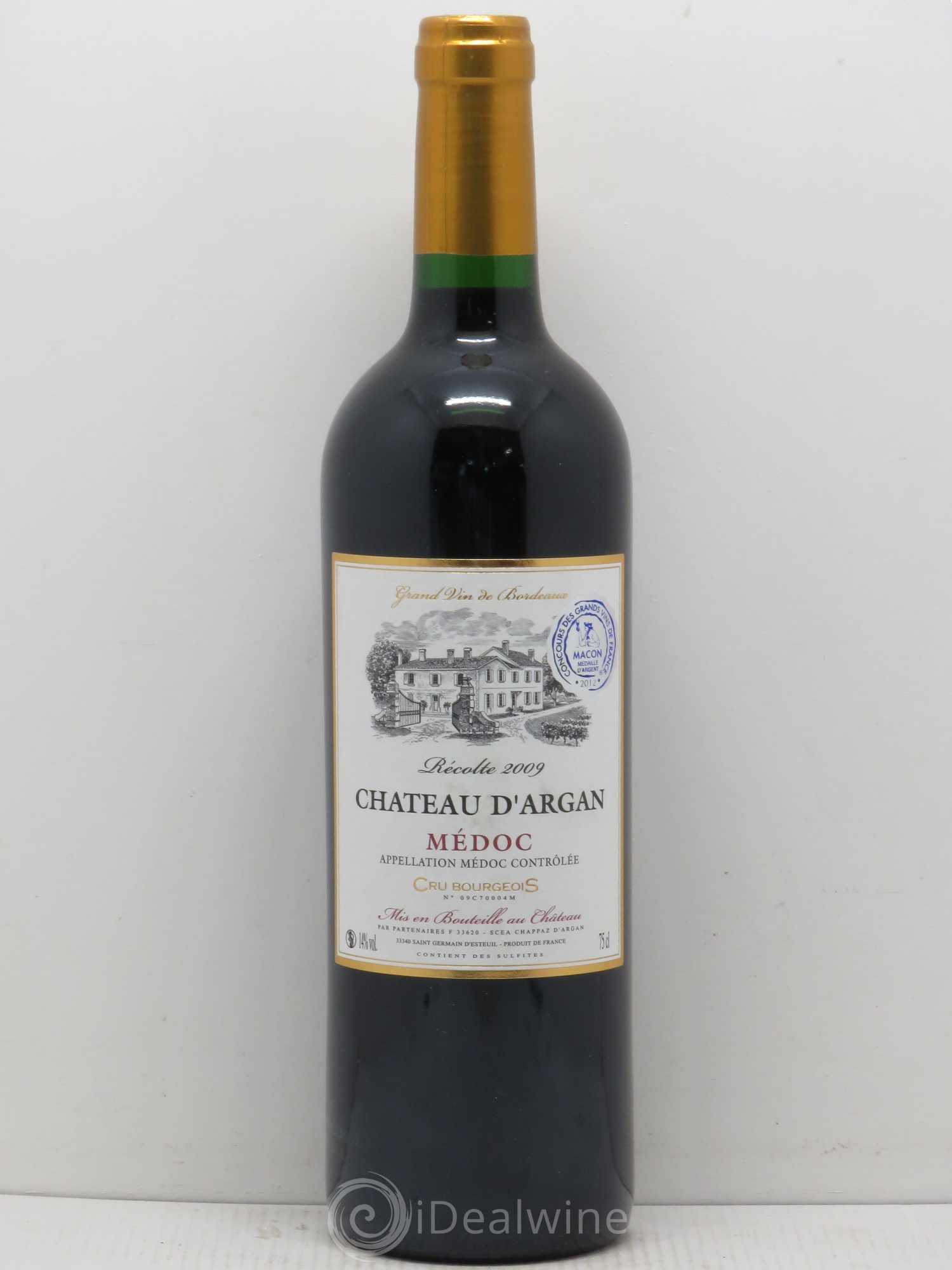 Médoc Château d'Argan (sans prix de réserve) 2009 - Posten von 1 Flasche - 0