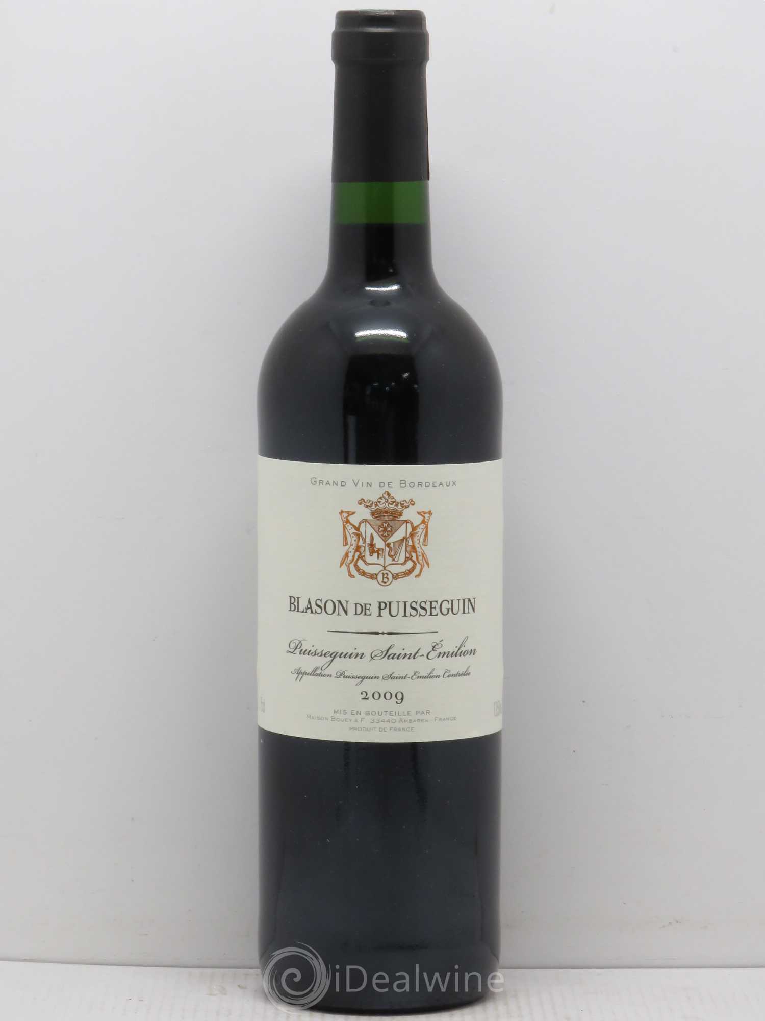 Bordeaux Château Blason de Puisseguin (sans prix de réserve) 2009 - Posten von 1 Flasche - 0