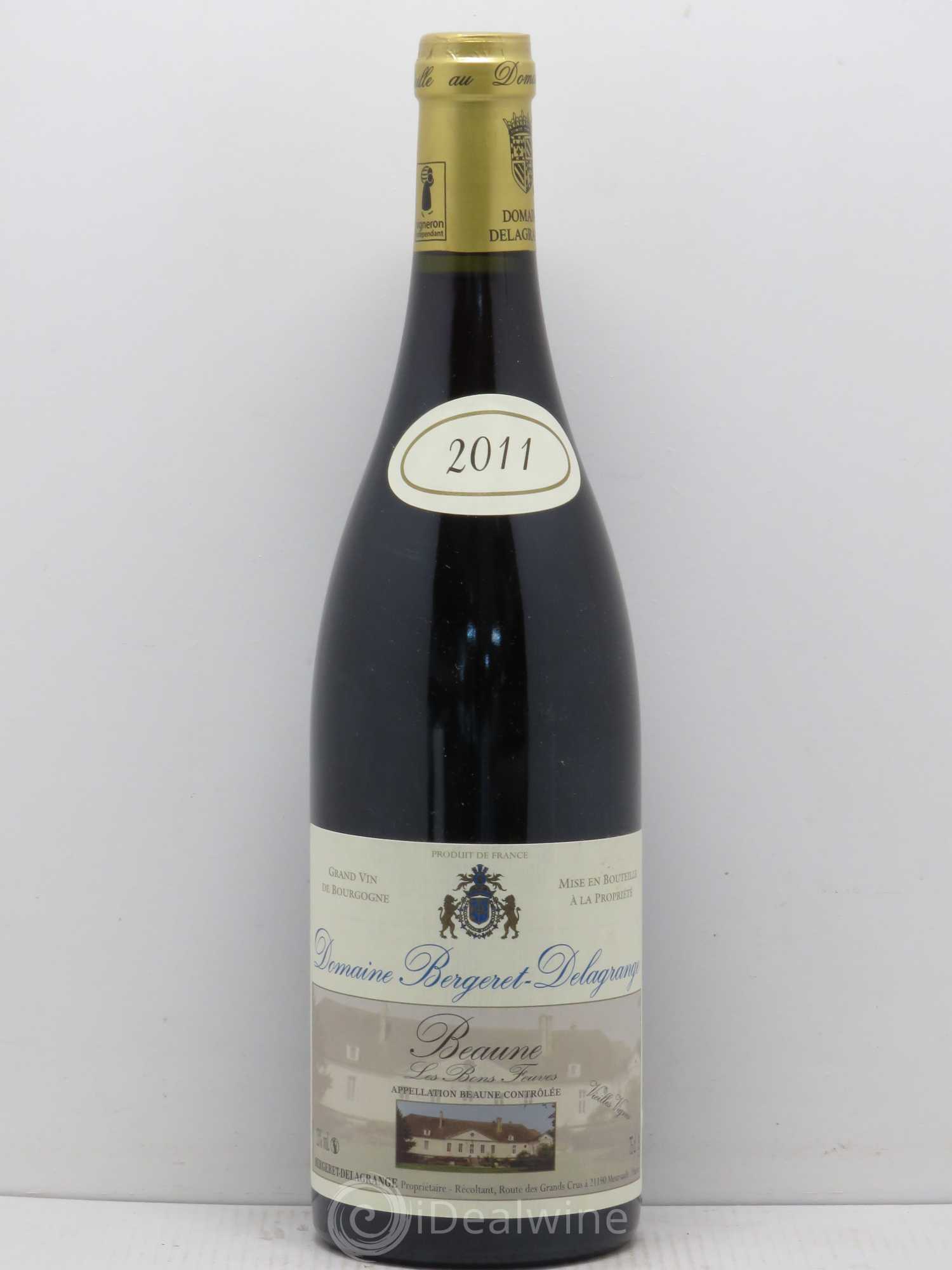 Beaune Les Bons Feuves Bergeret Delagrange (sans prix de réserve) 2011 - Posten von 1 Flasche - 0