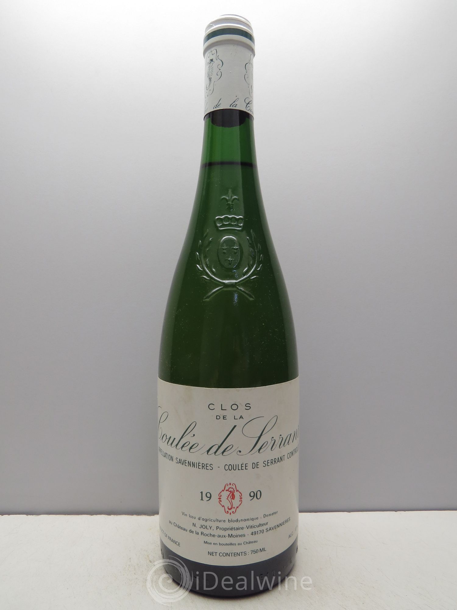 Savennières Clos de la Coulée de Serrant Vignobles de la Coulée de Serrant - Nicolas Joly 1990 - Lot de 1 bouteille - 0